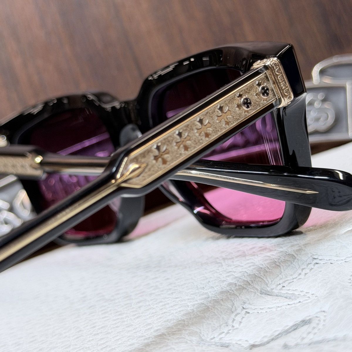 Chrome Hearts Chrome Hearts Ambidixtrous 1/1 Sunglasses Size ONE SIZE - 9 Thumbnail