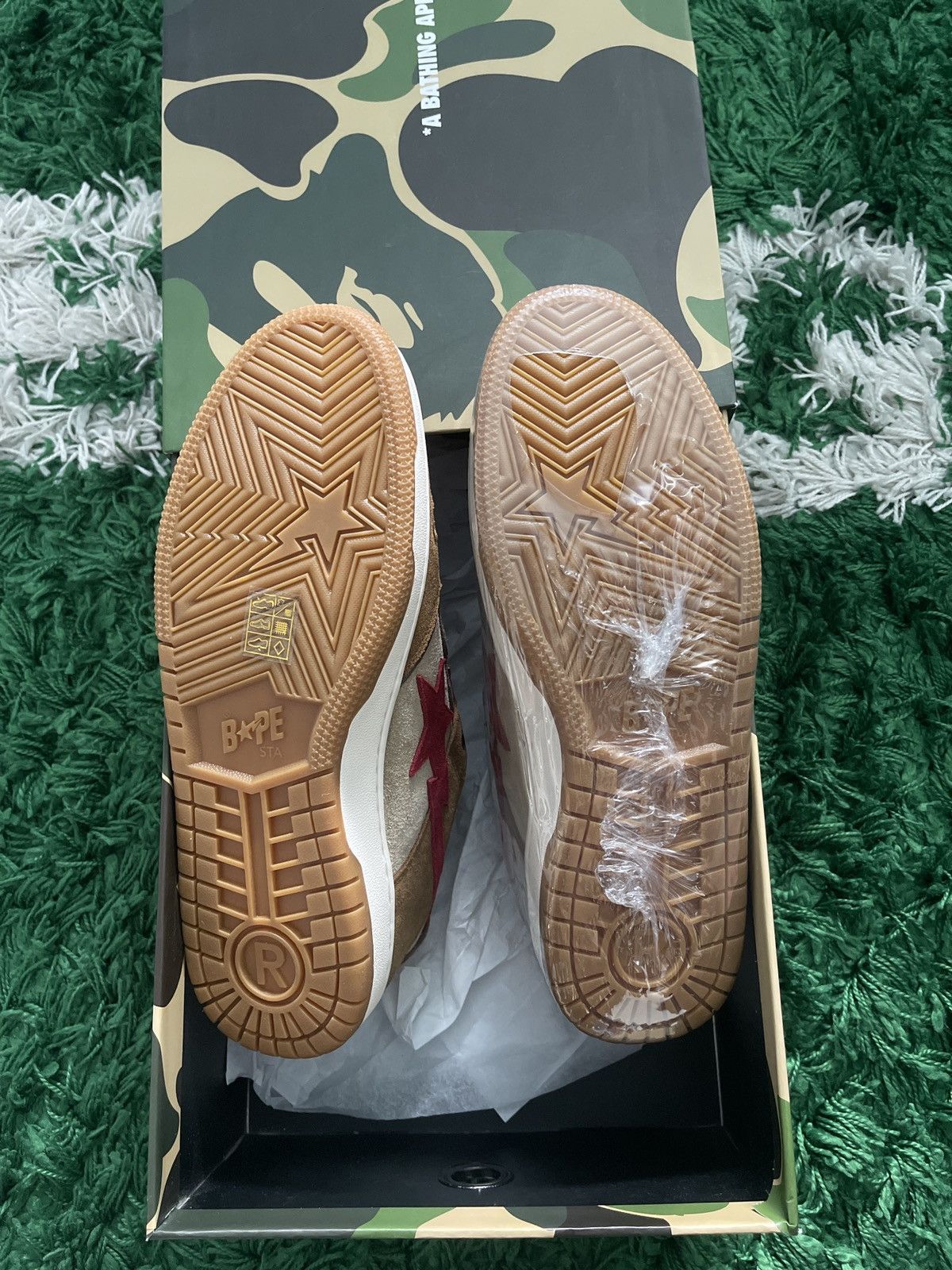 Bape Bape Sk8 Sta Low Wheat Red Size US 9 / EU 42 - 4 Thumbnail