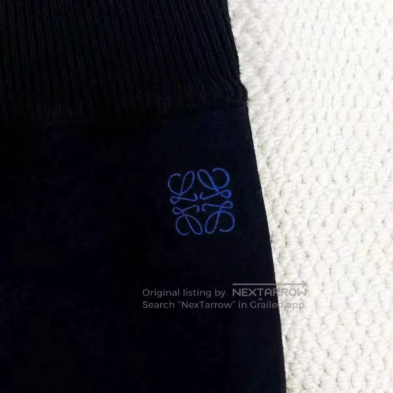 Loewe Loewe Black Oversized Classic Embroidered Logo Pure Wool K Size US 36 / EU 52 - 5 Thumbnail