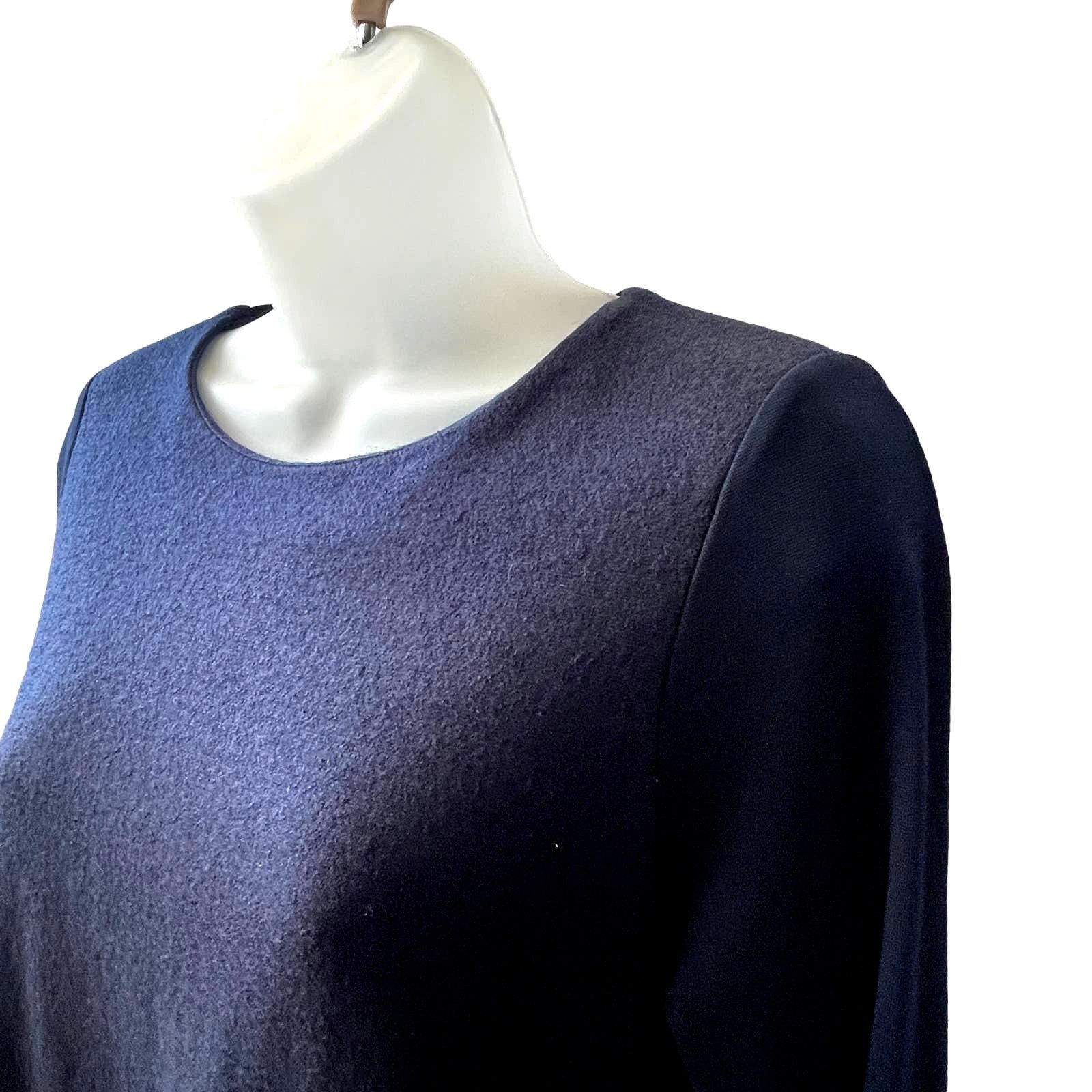 Cos COS A-Line Knit Dress with Contrast Texture Front Panel Sz S Size S / US 4 / IT 40 - 3 Thumbnail