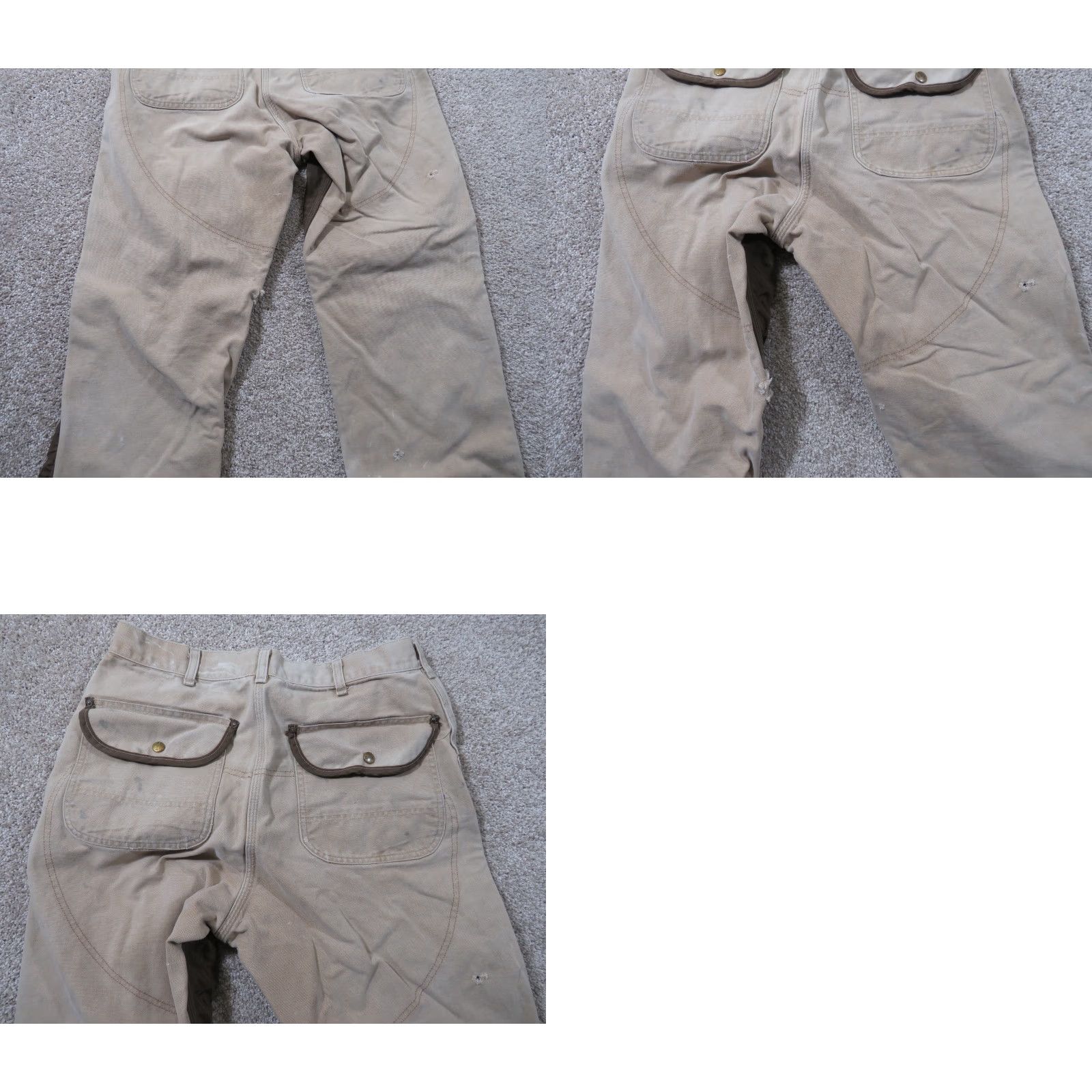 Carhartt VINTAGE Carhartt Union Upland Hunting Pants 32X32 Canvas Nylon Brown 90s Mens Regular Straight 5-Pocket Zip Closure Workwear Canvas Nylon Logo Accents Size US 32 / EU 48 - 10 Thumbnail