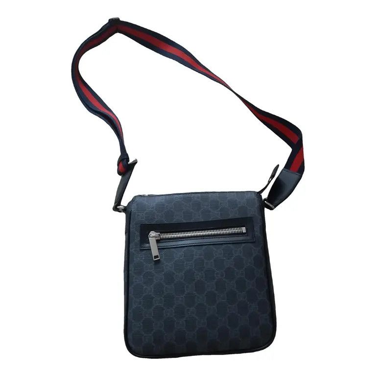 Gucci Gg Black Small Messenger Bag, Men's