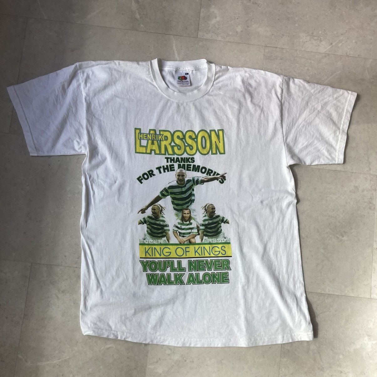 Rap Tees vintage henrik larsson celtic sweden soccer football tribute Size US XL / EU 56 / 4 - 1 Thumbnail