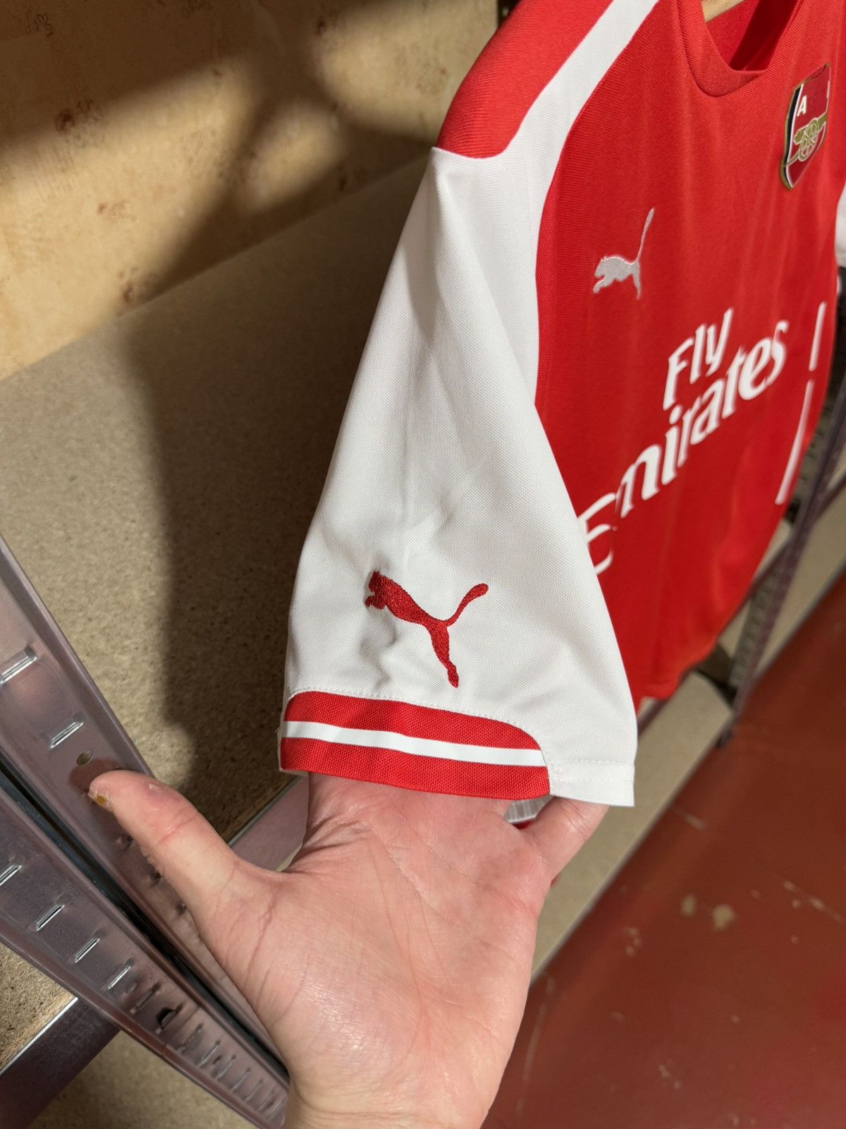 Puma × Vintage Vintage Puma Arsenal Home 2014 2015 Football Soccer Jersey Size US L / EU 52-54 / 3 - 8 Thumbnail