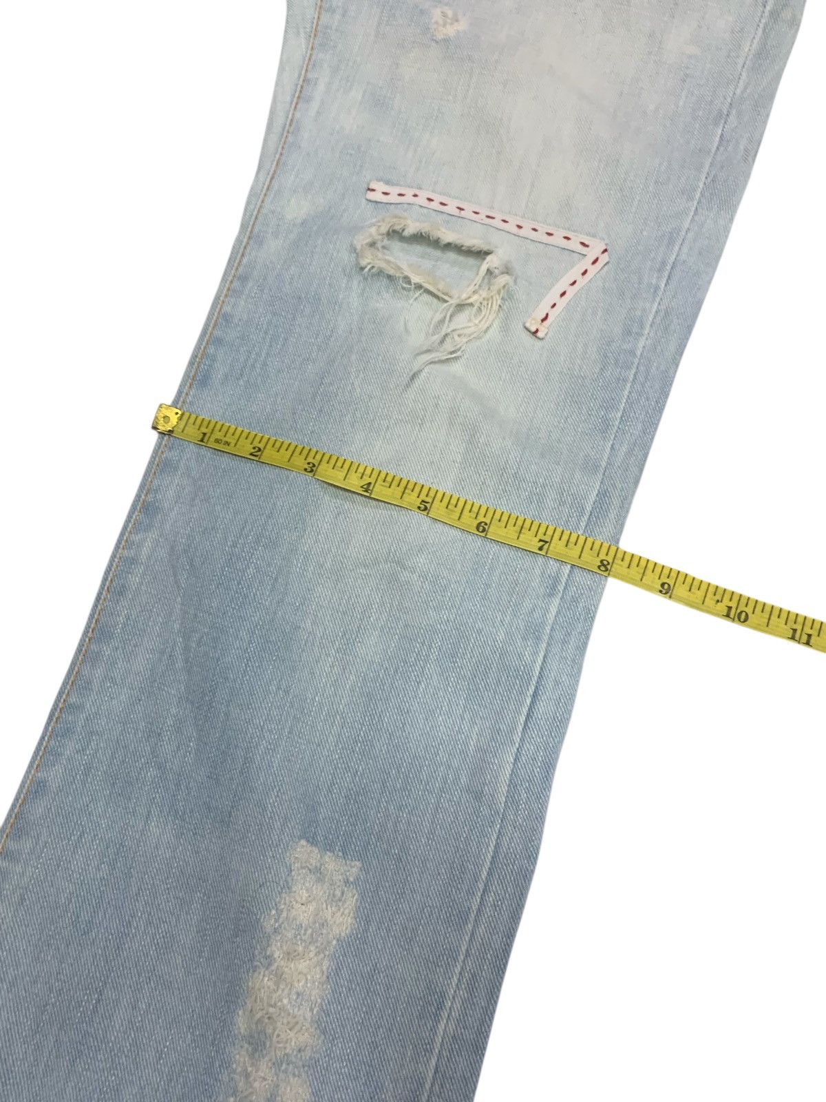 Issey Miyake Issey Miyake Sunao Kuwahara Distressed Design Jeans Size US 30 / EU 46 - 15 Thumbnail