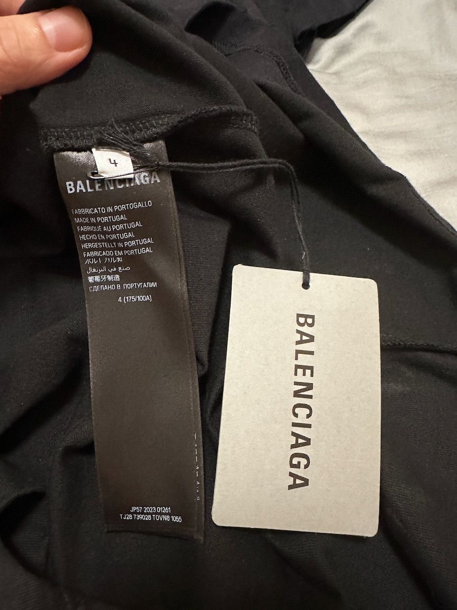 Balenciaga Balenciaga 23FW Crypto T-shirt in Black Faded Size US XL / EU 56 / 4 - 7 Thumbnail