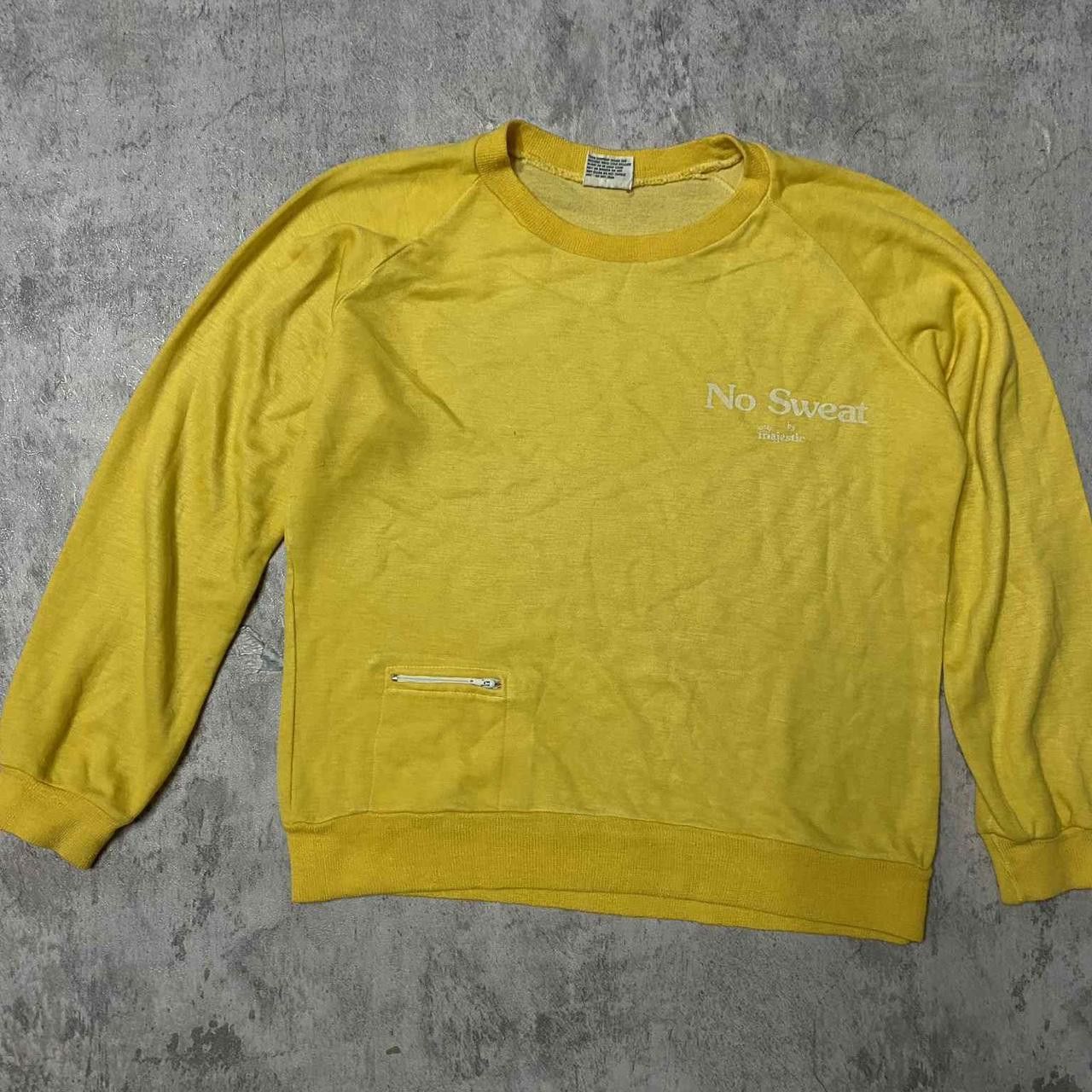 Other Yellow 80s No Sweat sweatshirt with embroidered logo Size US M / EU 48-50 / 2 - 1 Thumbnail