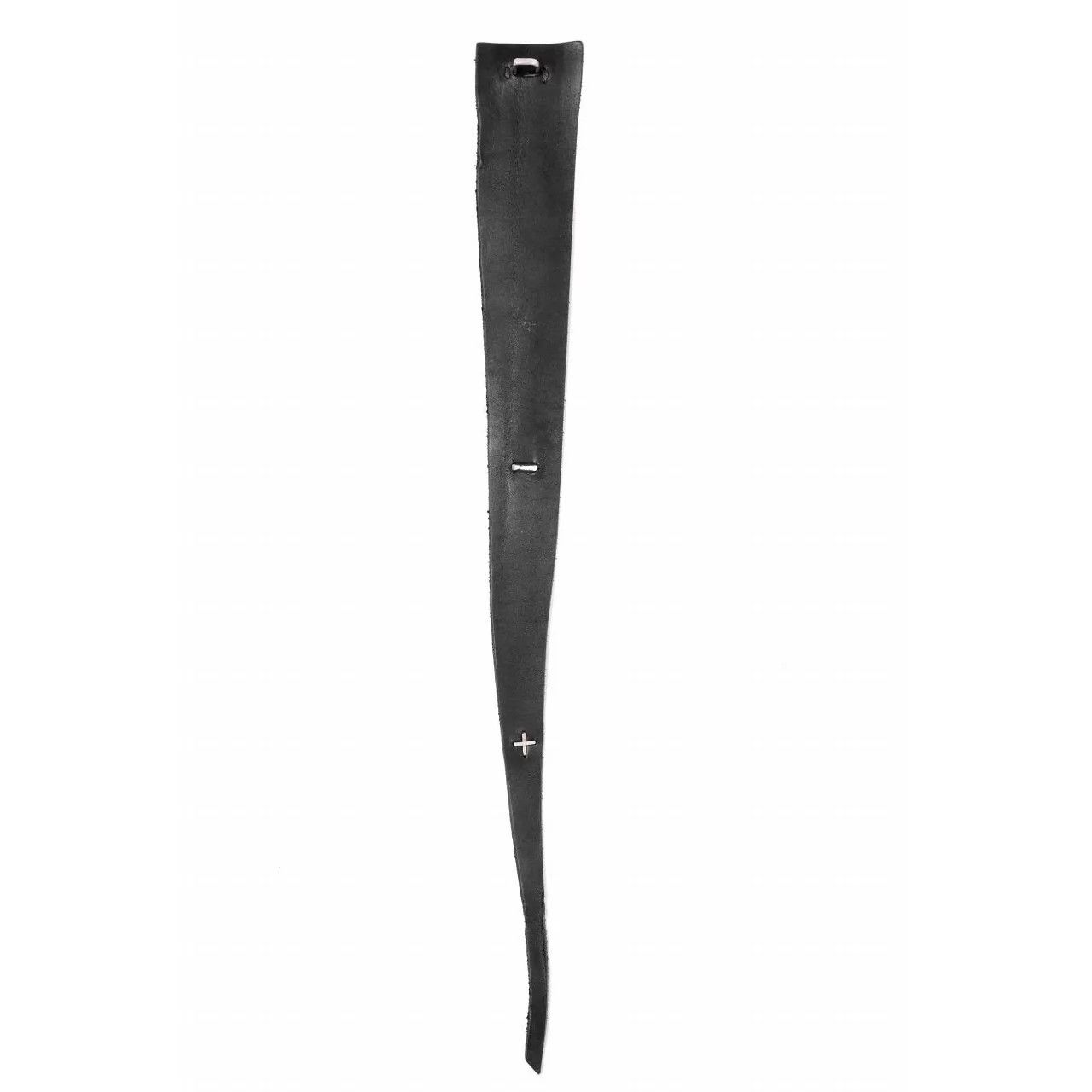 Ma+ M.A+ Maurizio Amadei A-F0K3 Black Leather Cross Bracelet Size ONE SIZE - 4 Thumbnail