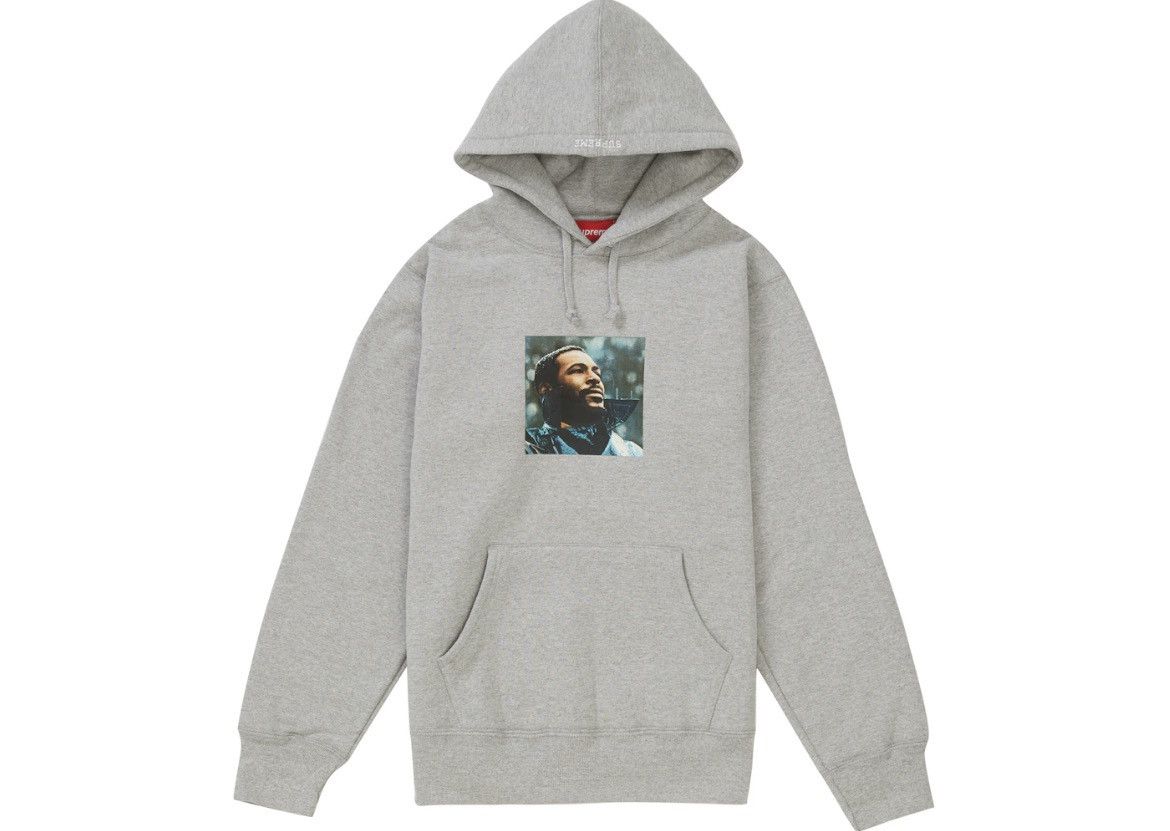 Supreme Supreme Marvin Gaye Hoodie FW18 Heather Grey Size Large Size US L / EU 52-54 / 3 - 1 Thumbnail