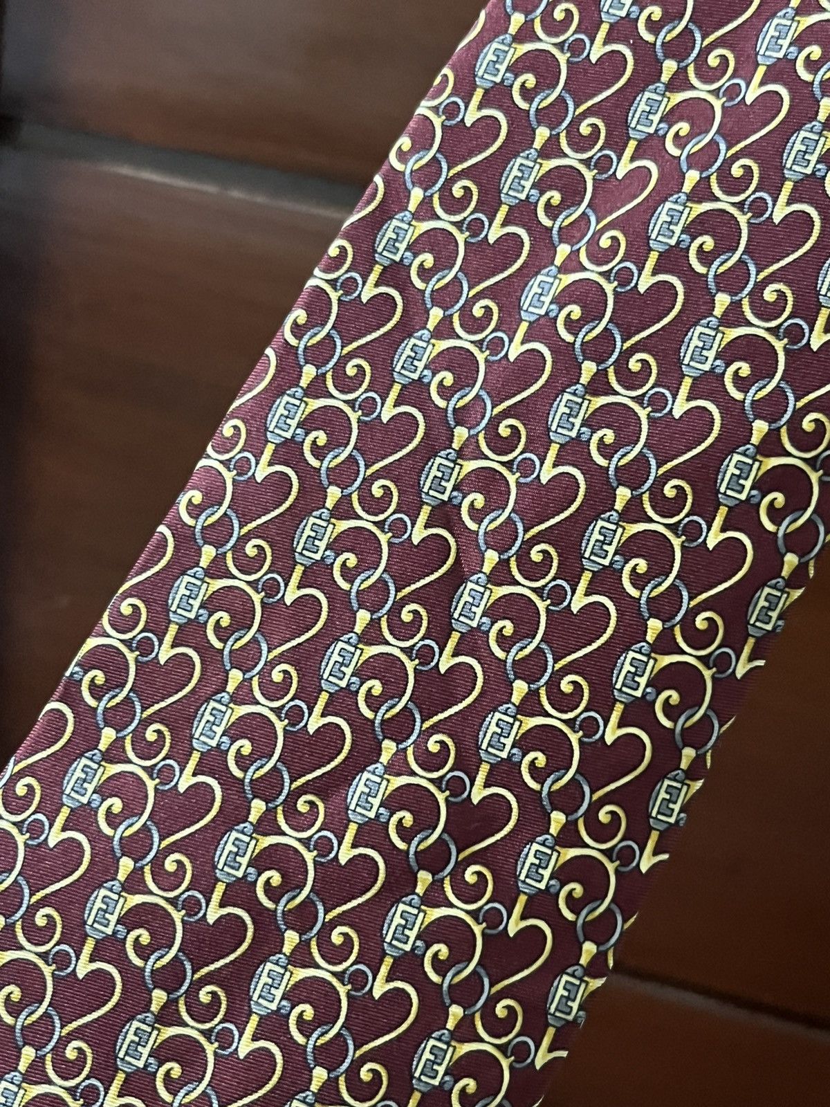 Fendi Vintage Fendi Neck tie monogram Size ONE SIZE - 1 Thumbnail