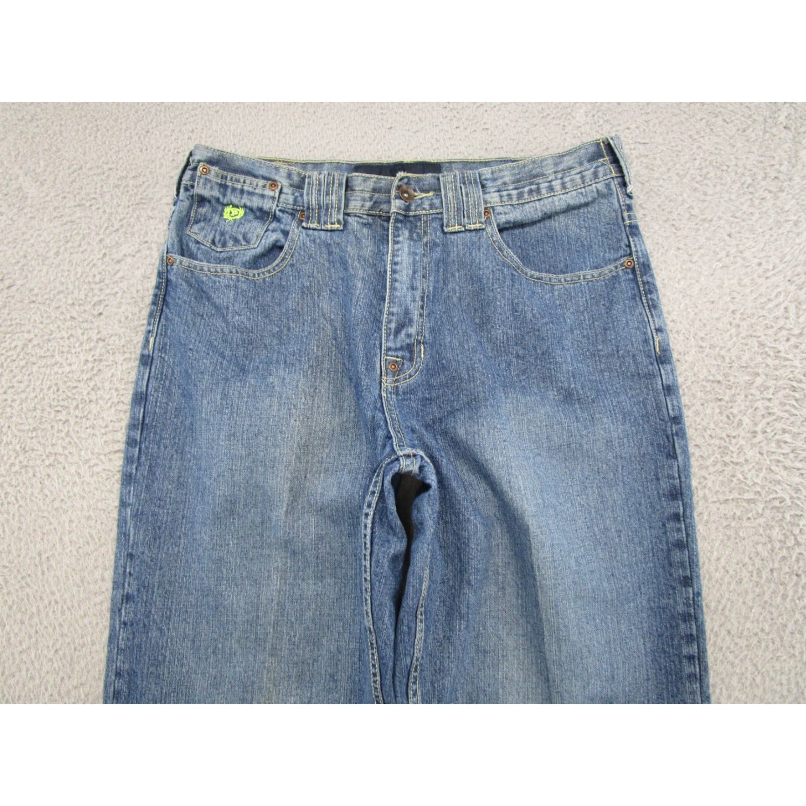 Phat Farm VINTAGE Phat Farm Jeans Denim Blue Wide Straight Baggy Tag Size 32x33 Y2K Size US 34 / EU 50 - 3 Thumbnail