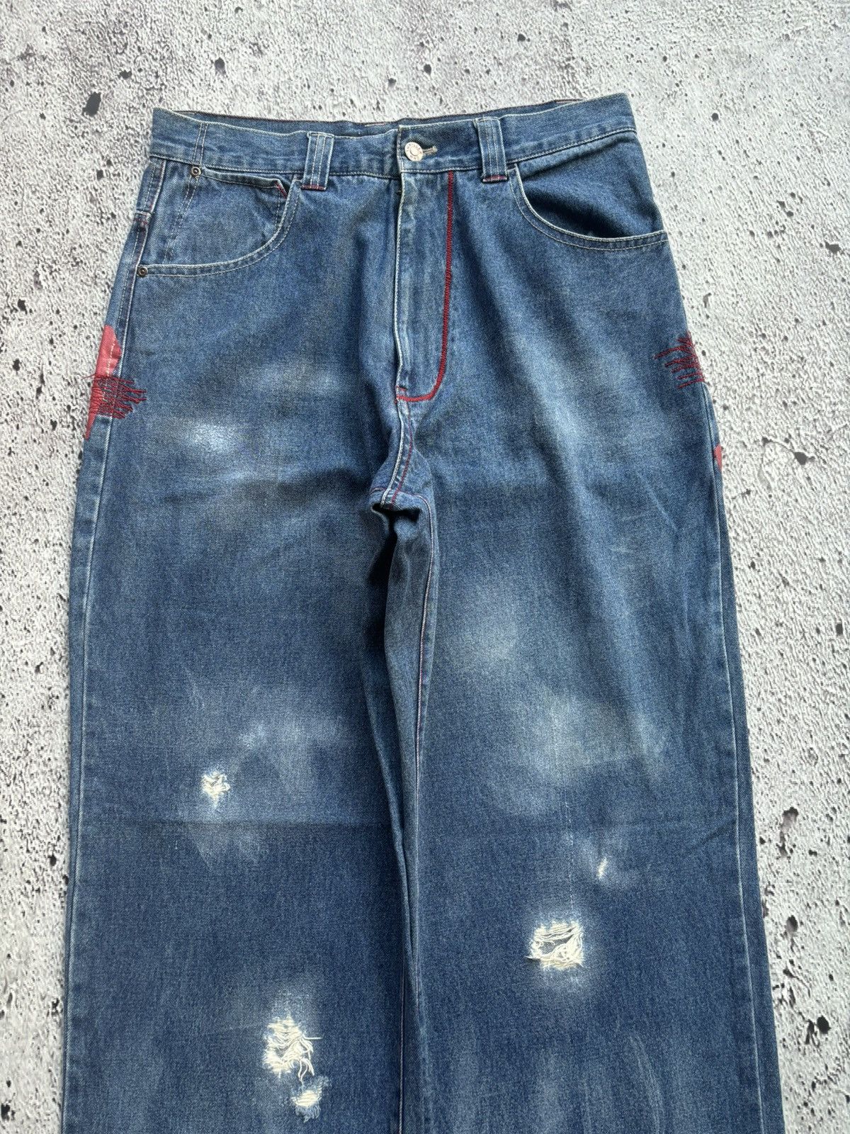 Hysteric Glamour 2000's distressed Thriller dnm Bootcut style jeans Size US 32 / EU 48 - 3 Thumbnail