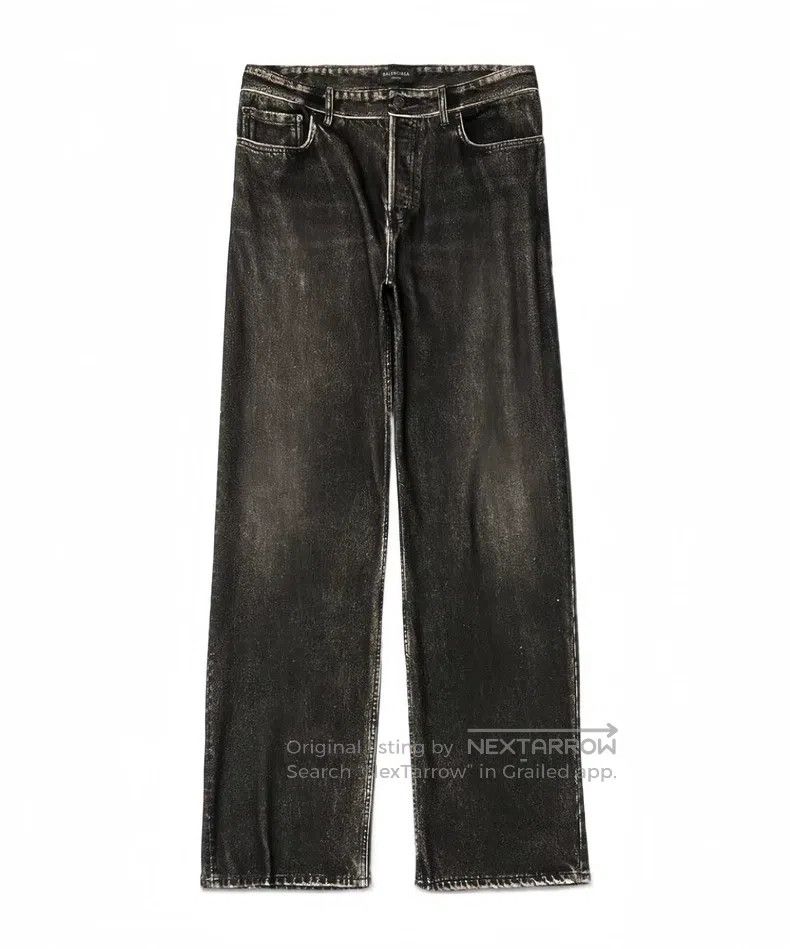 Balenciaga Balenciaga size M Printed Denim Pants Size US 27 - 1 Thumbnail