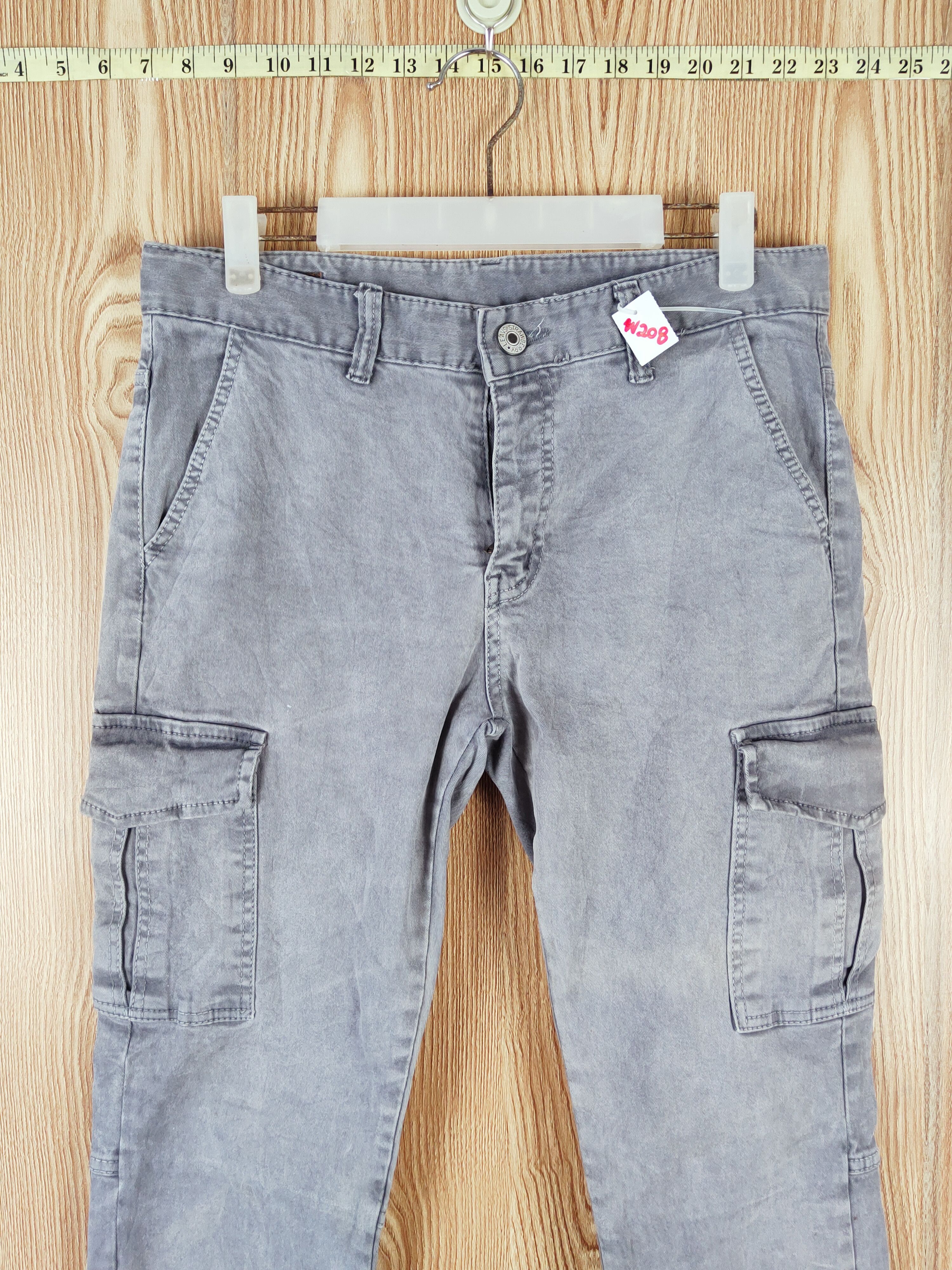 Japanese Brand Leavs Strawberry Gray Multipocket Tactical Cargo Pants #W208 Size 30" / US 8 / IT 44 - 2 Thumbnail