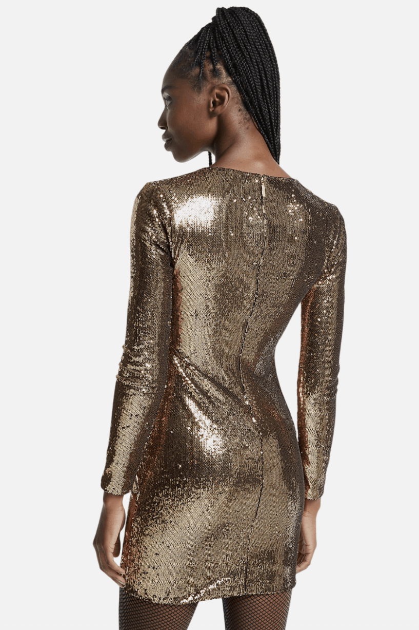 Michael Kors Michael Kors Sequined Stretch-Tulle Dress Size S / US 4 / IT 40 - 2 Thumbnail