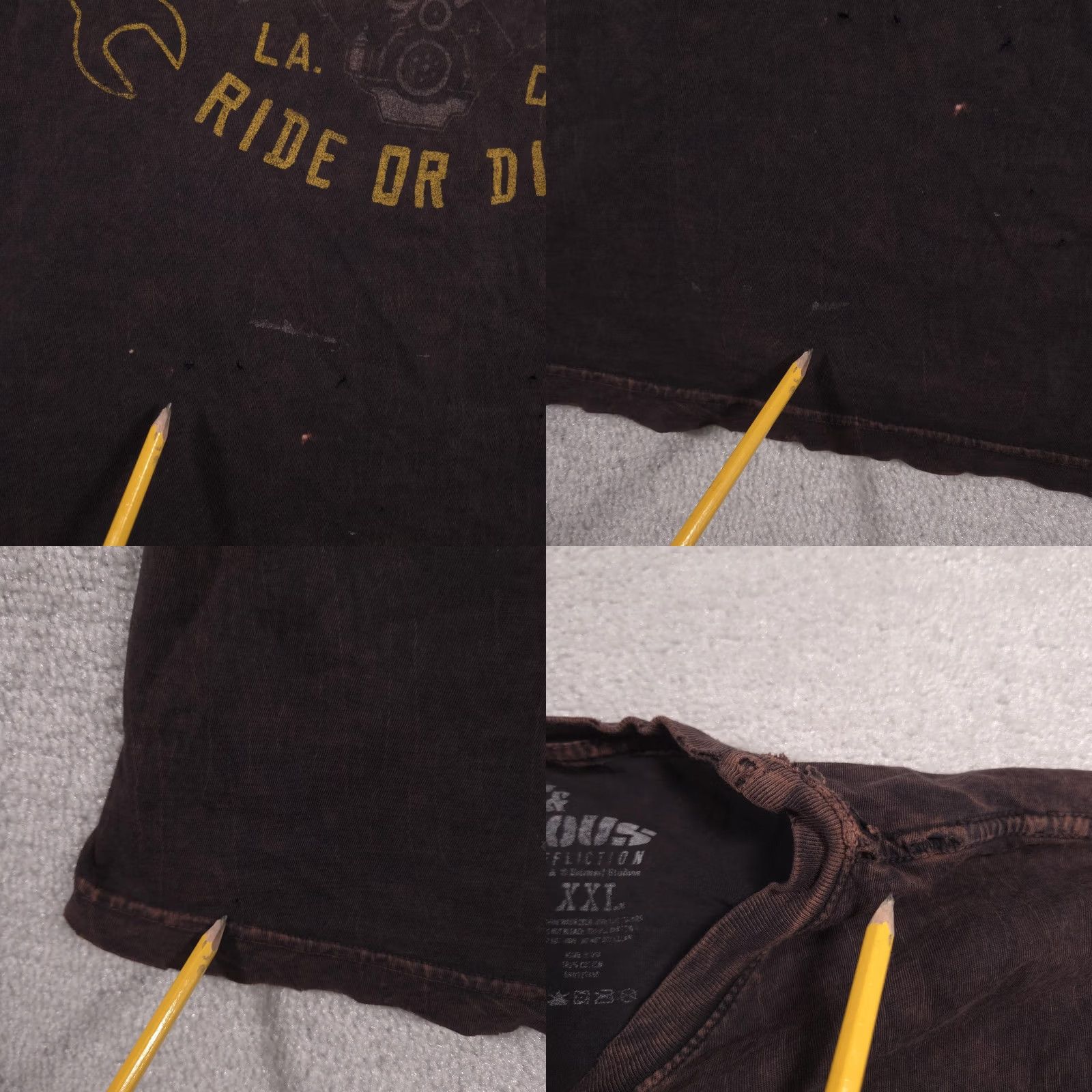 Affliction VINTAGE Fast & Furious Shirt Mens XXL Brown Custom Garage American Muscle Ride Or Die Size US XXL / EU 58 / 5 - 8 Thumbnail