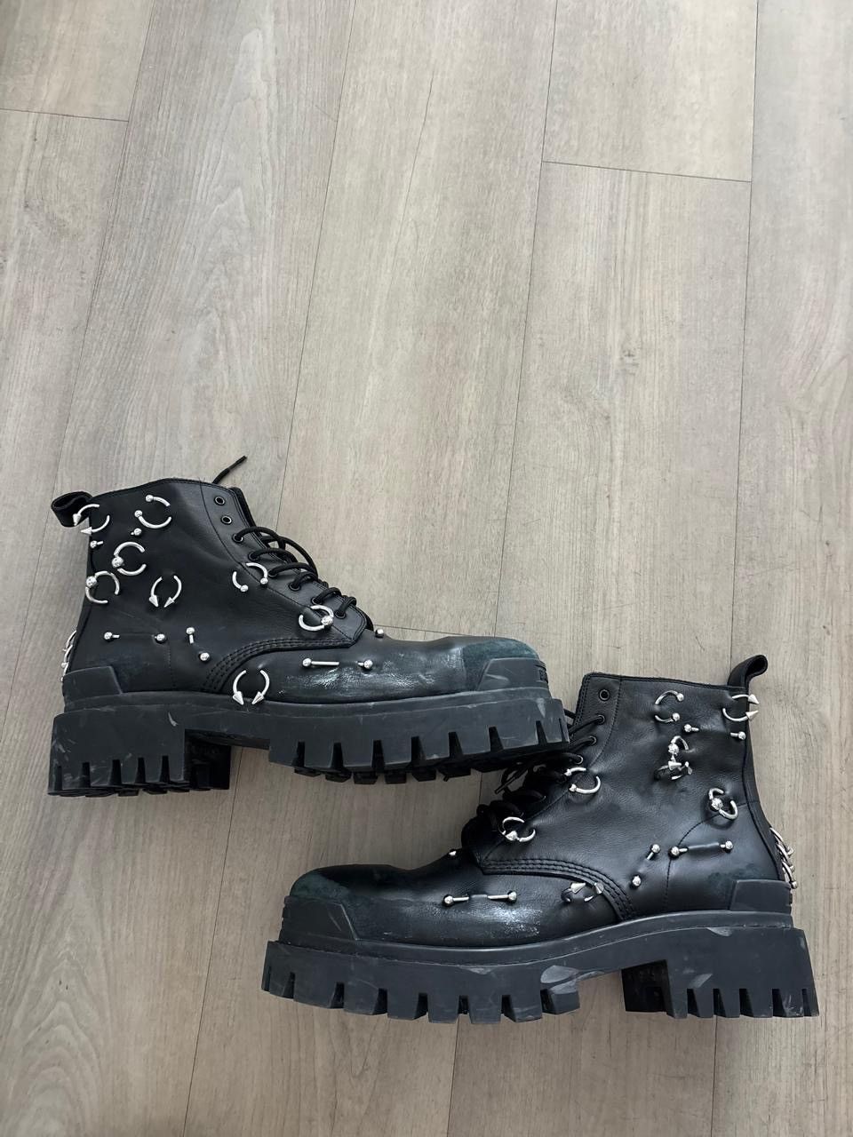 Balenciaga Leather Strike Piercing Boots Size US 9 / EU 42 - 6 Thumbnail