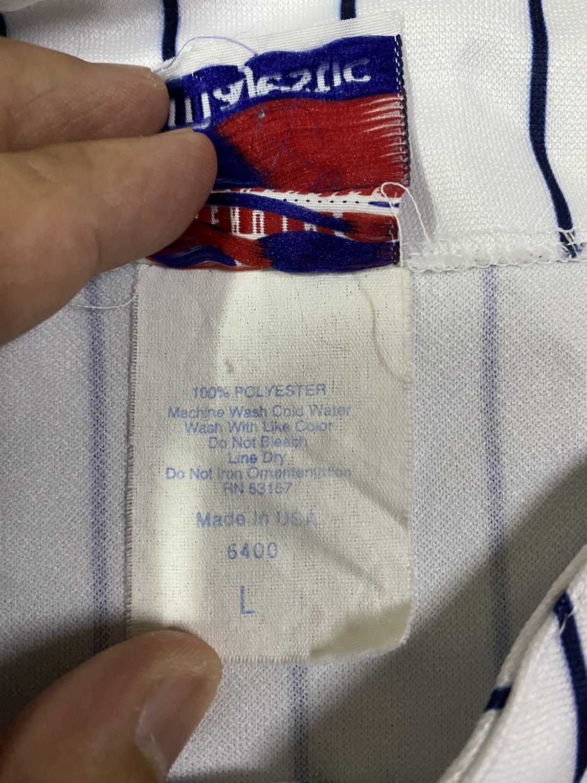 Majestic Vintage Majestic New York Yankees Pullover Jersey Size US L / EU 52-54 / 3 - 10 Thumbnail