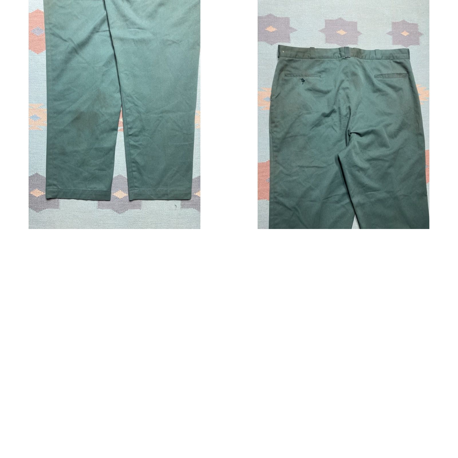 Vintage **VINTAGE 1970S BIG MAC CHINO WORK PANTS GREEN REGULAR 43X31.5** User: Vintage 1970s Big Mac Chino Work Pants Green Regular 43X31.5 Size US 43 - 8 Thumbnail