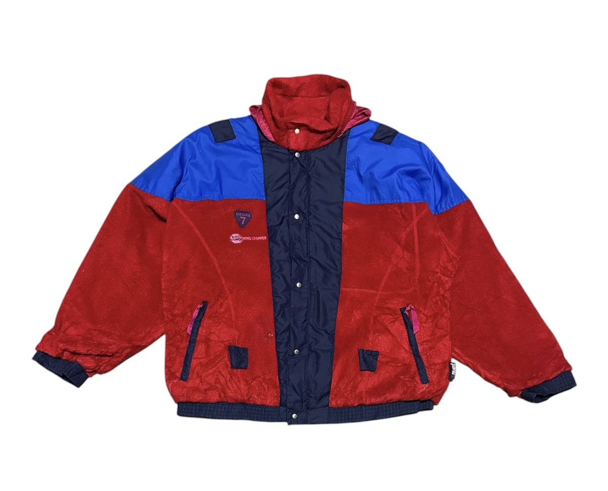 Japanese Brand Vintage Degre 7 Polartex Wind Stopper Fleece Jacket Size US XL / EU 56 / 4 - 1 Thumbnail