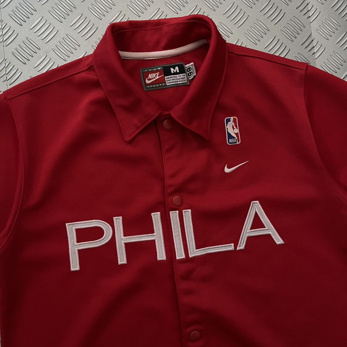 NBA × Nike × Vintage Vintage 00s Nike Philadelphia Sixers NBA WarmUp Jersey Size US XS / EU 42 / 0 - 5 Thumbnail
