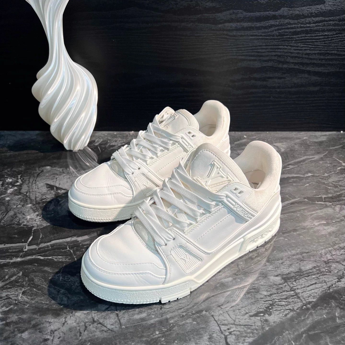 Louis Vuitton Trainer White Color Block Women's 38 98 New Size US 7 / IT 37 - 1 Thumbnail