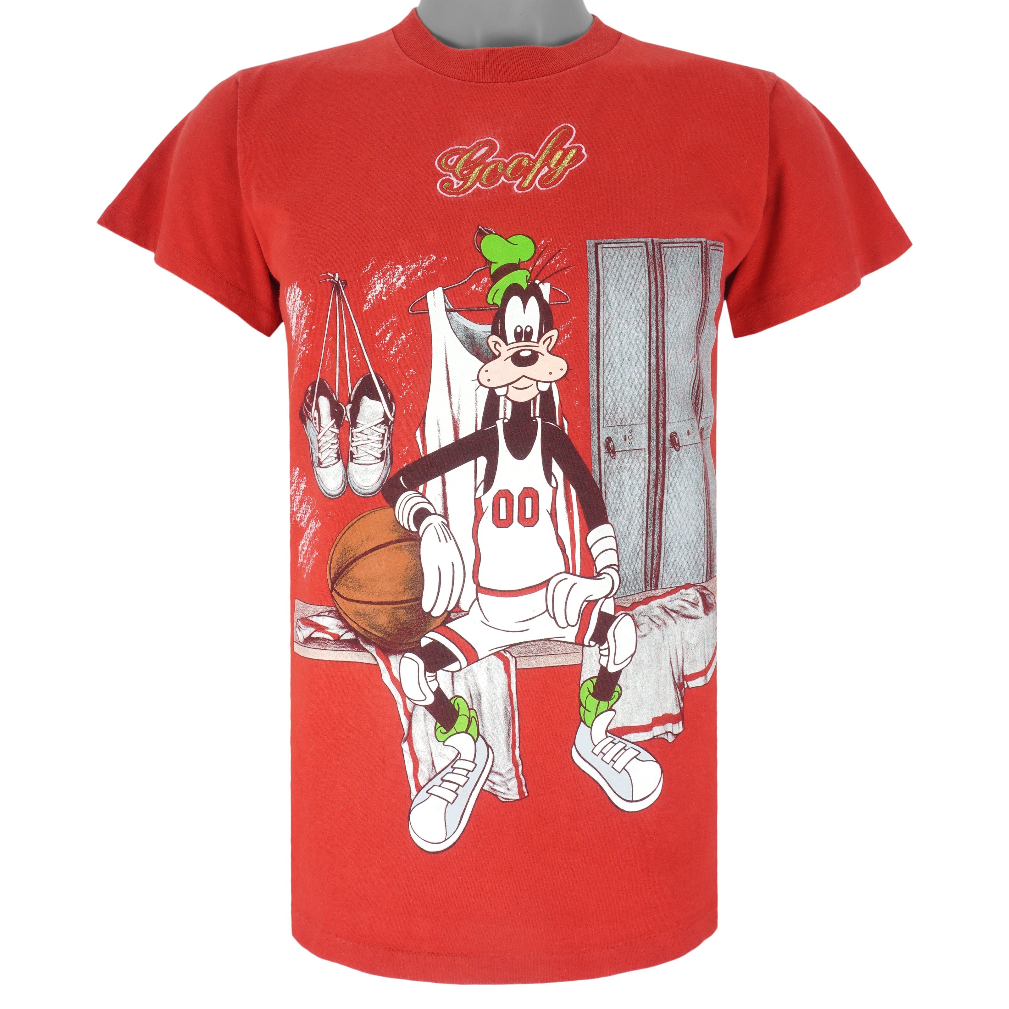 Disney Vintage - Goofy Basketball Locker Room T-Shirt 1990s Size US S / EU 44-46 / 1 - 1 Thumbnail