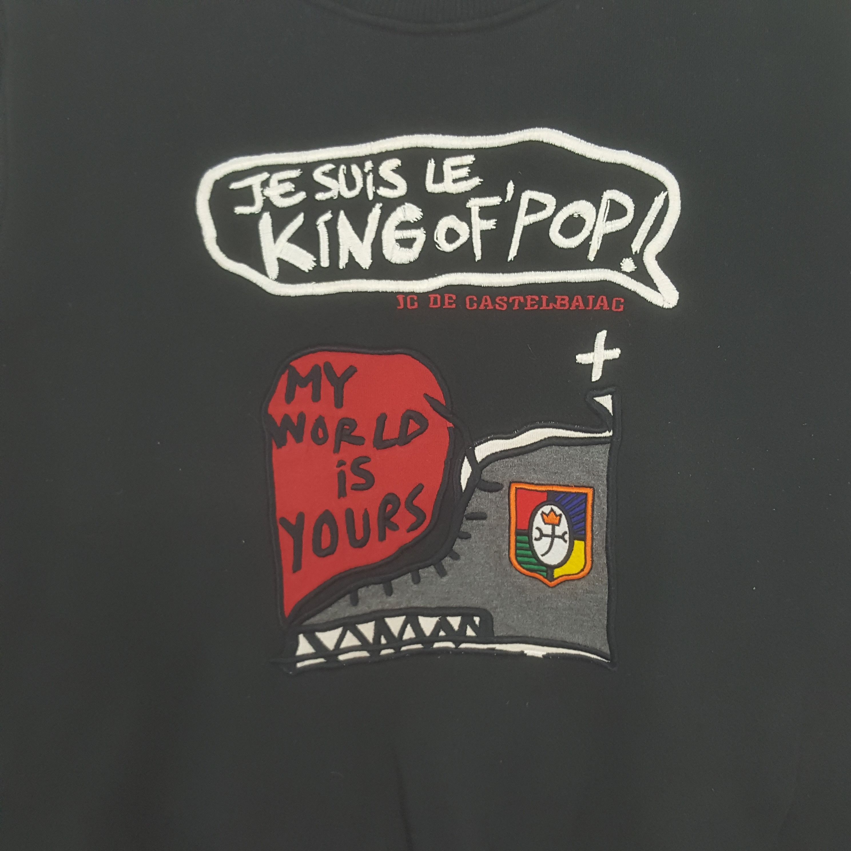 Jean Charles De Castelbajac Vintage Castelbajac Jesuis Le King Of Pop Sweatshirt C310N23 Size US M / EU 48-50 / 2 - 2 Thumbnail