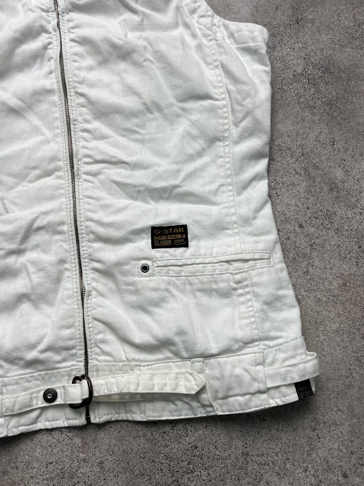 G-Star G Star Raw denim biker vest with high neck Size S / US 4 / IT 40 - 3 Thumbnail