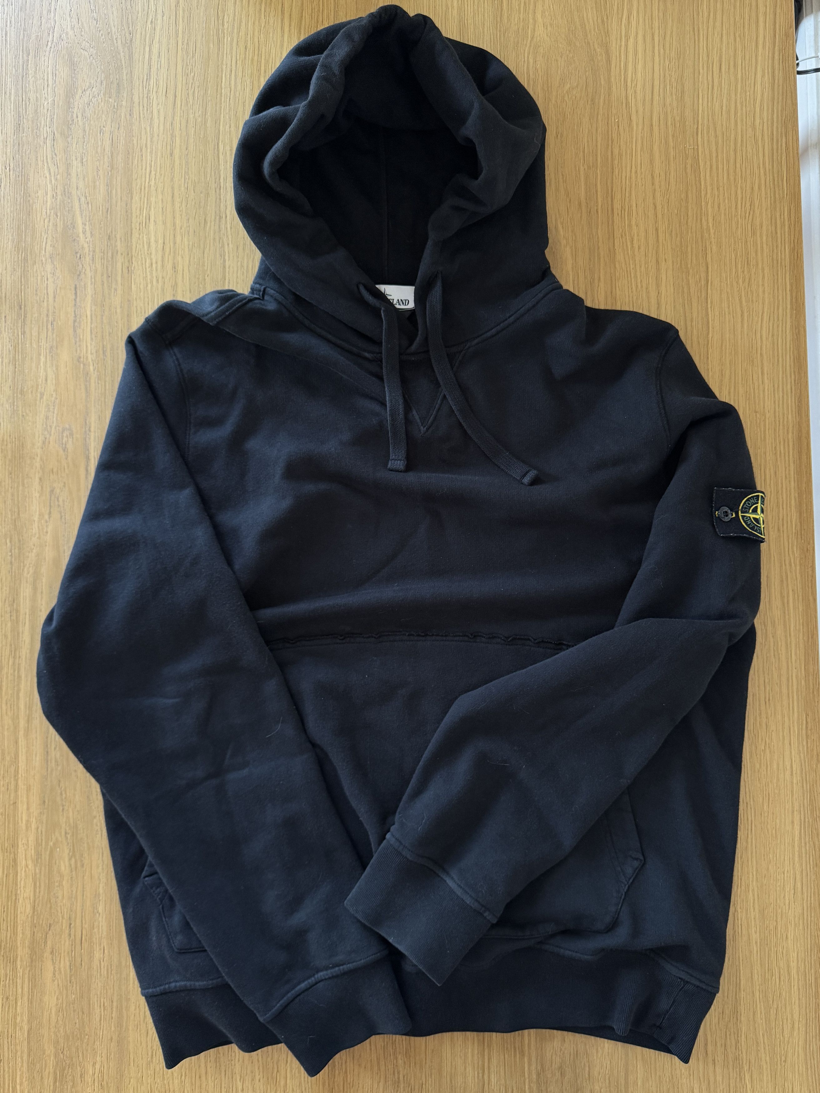 image of Stone Island Hoodie in Black, Men's (Size 2XL)