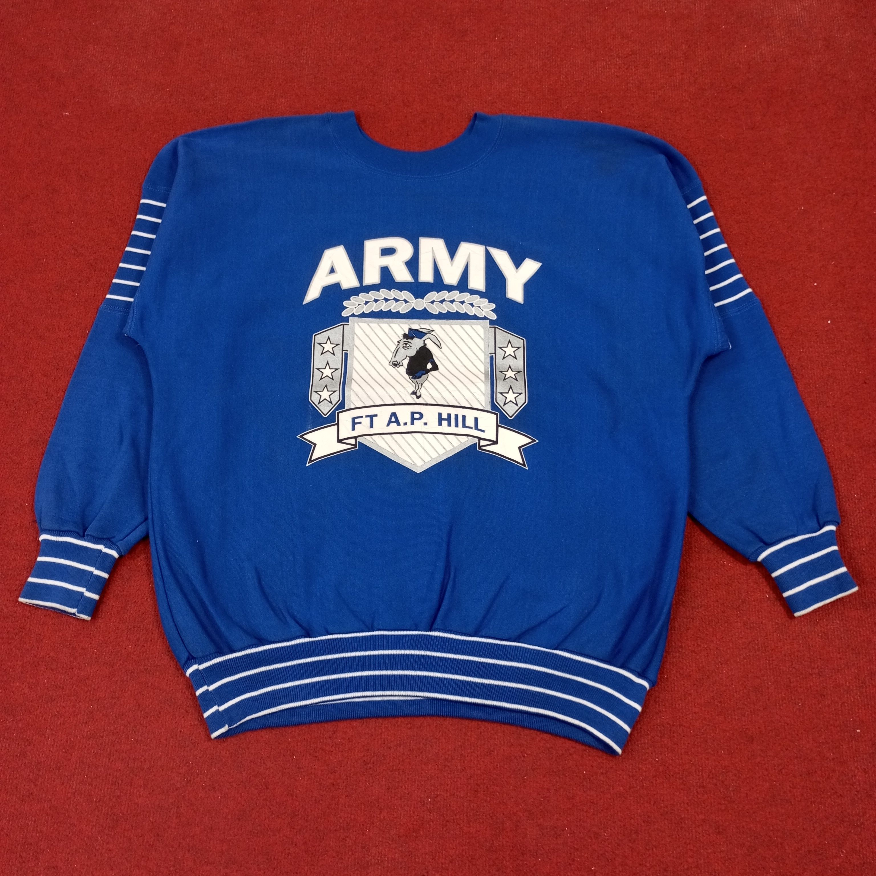 Vintage Army FT A.P Hill Streetwear Style Vintage Sweatshrit Size US XXL / EU 58 / 5 - 1 Thumbnail