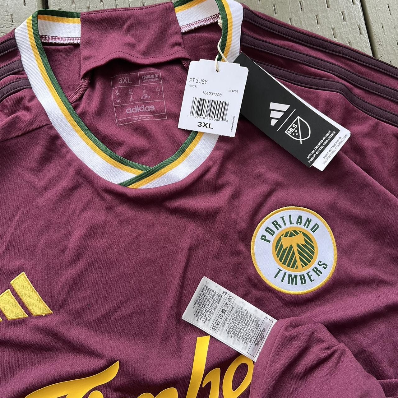 Adidas adidas Portland Timbers Authentic Jersey Men’s 24/25 NWT Size US XXL / EU 58 / 5 - 4 Thumbnail