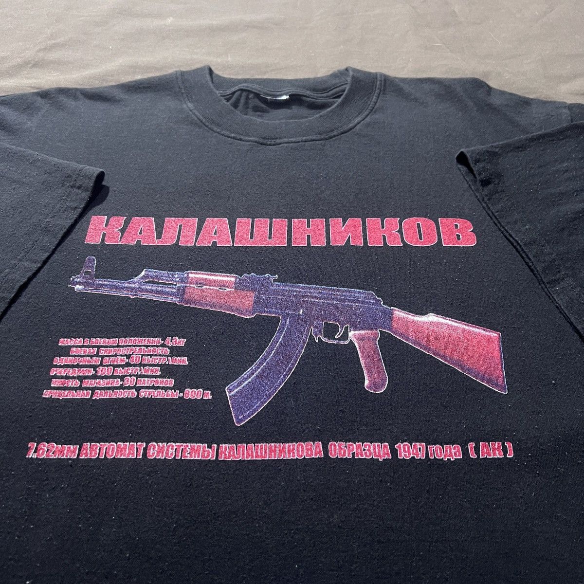 Vintage Vintage Y2K AK47 Kill Tour Promo Tee L Gun military Size US L / EU 52-54 / 3 - 5 Thumbnail