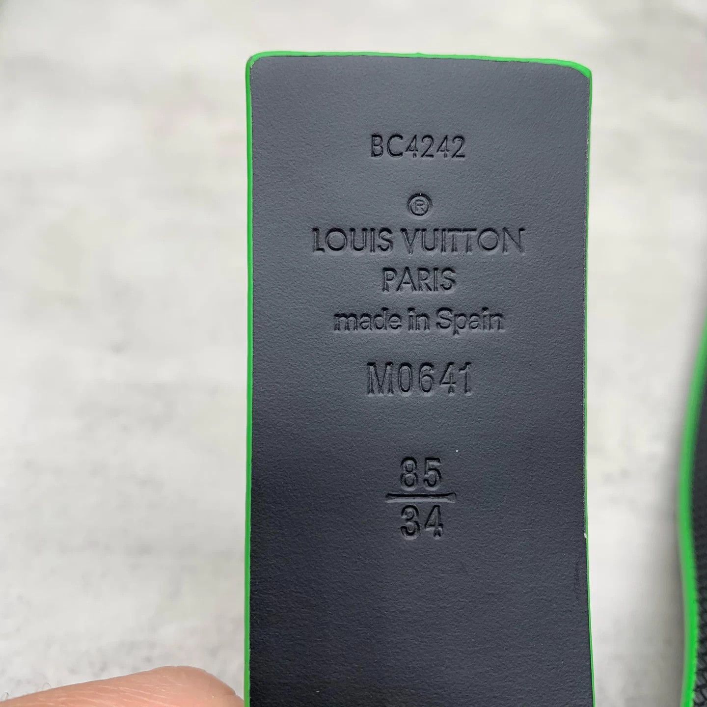 Louis Vuitton LV Black Monogram Show Belt 85cm 99% New Size ONE SIZE - 7 Thumbnail