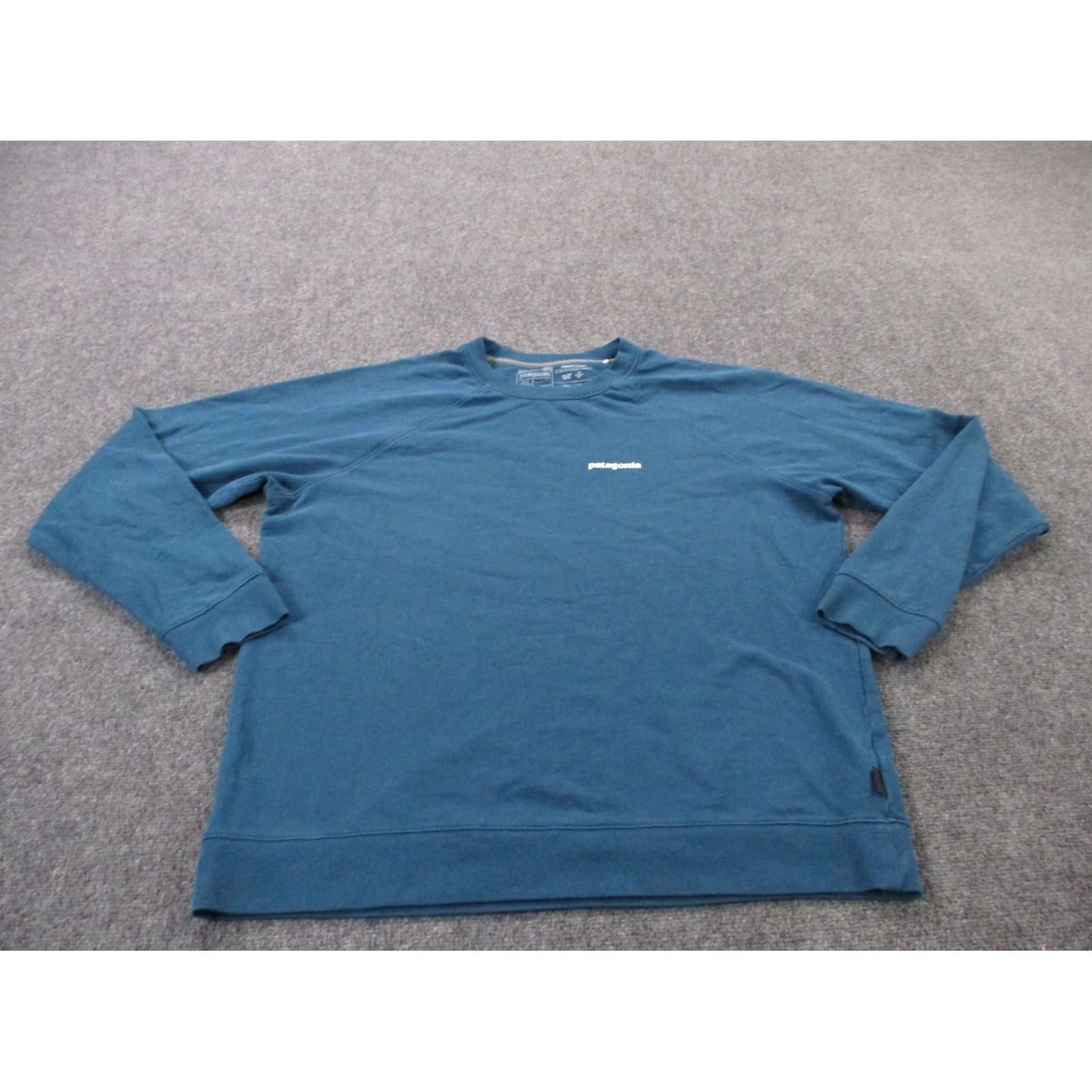 Patagonia Patagonia Sweatshirt Men XL Blue Logo Crew Neck Pullover Knit Cotton Regular Fit Sweatshirt Size US XL / EU 56 / 4 - 3 Thumbnail