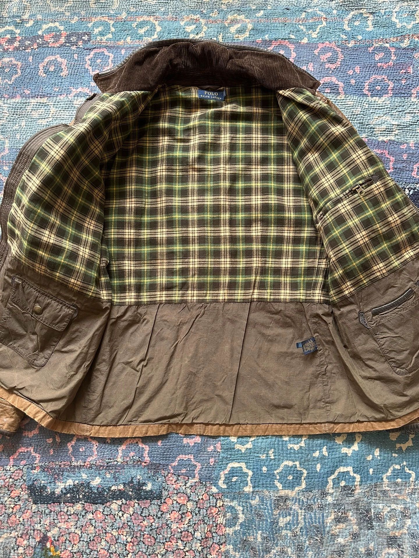 RRL Ralph Lauren RRL Waxed Cotton Beltless Motorcycle Jacket L Size US L / EU 52-54 / 3 - 8 Thumbnail