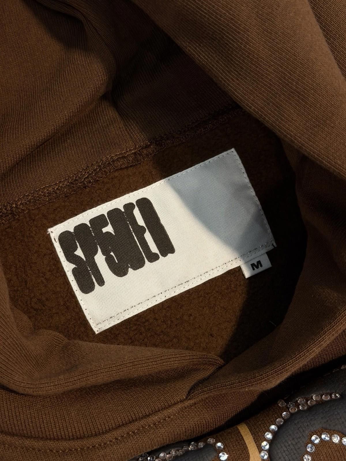 Sp5der Sp5der Worldwide Brown Crystal Hoodie Size (M) (NEW) Size US M / EU 48-50 / 2 - 6 Thumbnail