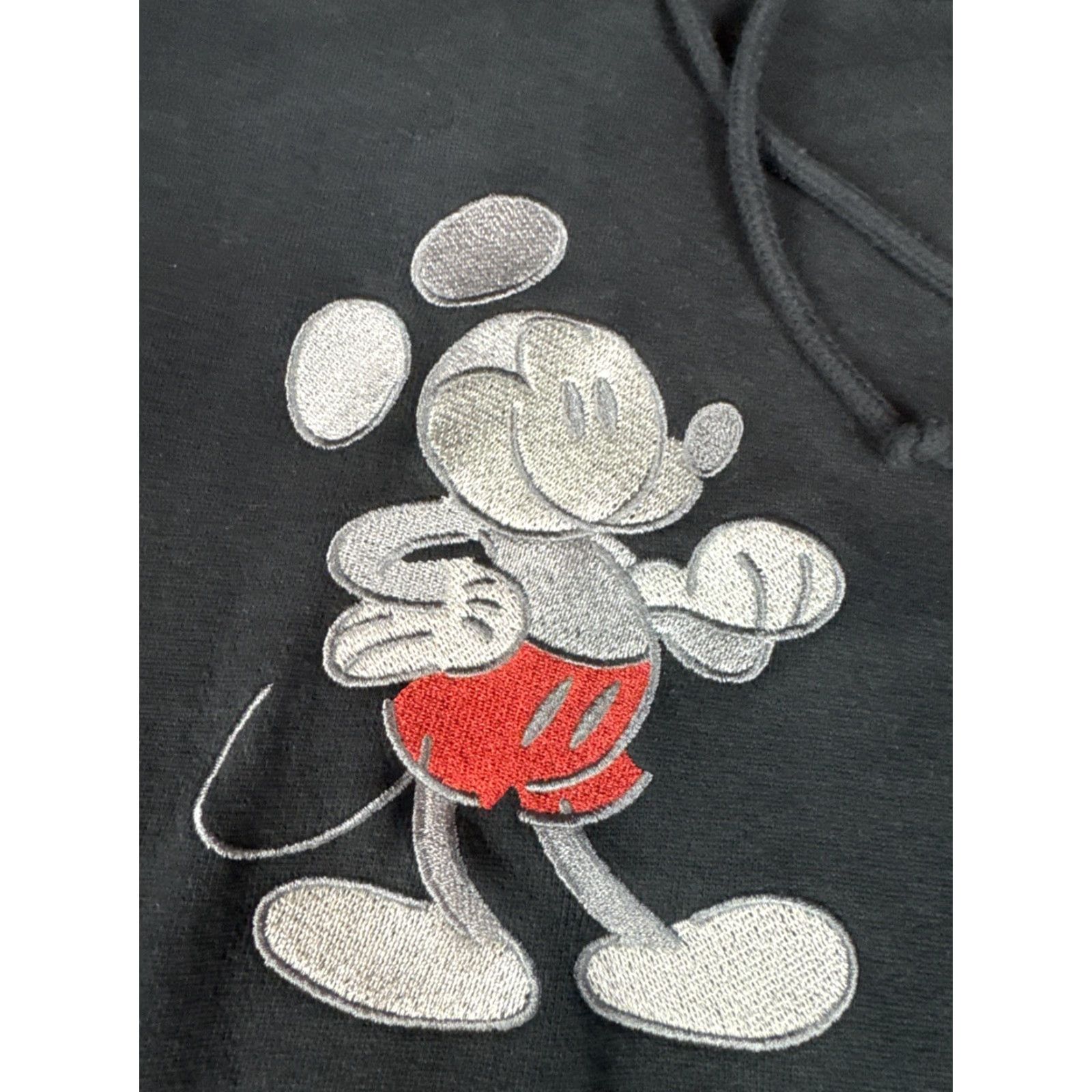 Disney Mickey Mouse Genuine Mousewear Pullover Hoodie Adults XL Embroidered Black Size US XL / EU 56 / 4 - 2 Thumbnail