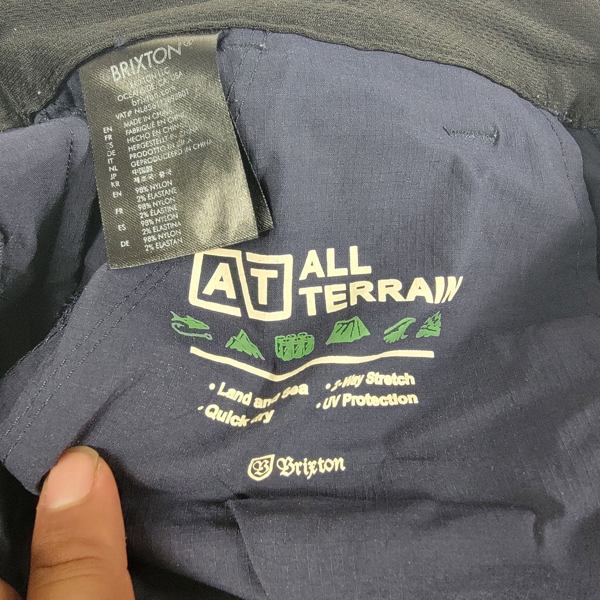 Brixton Brixton All Terrain Mens 34 Blue Cargo Shorts Quick Dry Stre Size US 34 / EU 50 - 5 Thumbnail