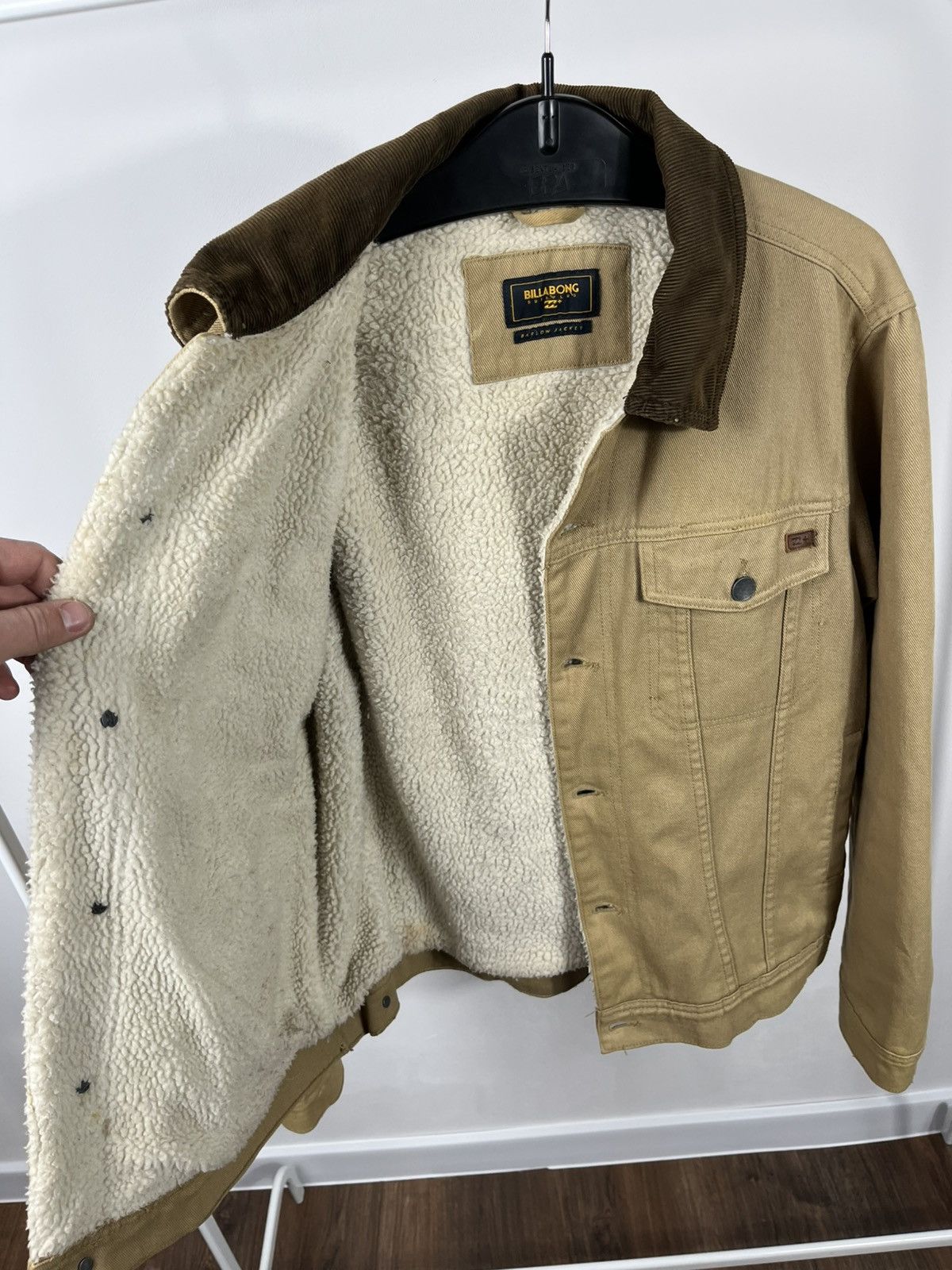 Billabong Billabong Barlow Sherpa Jacket Tan Trucker Size US L / EU 52-54 / 3 - 7 Thumbnail