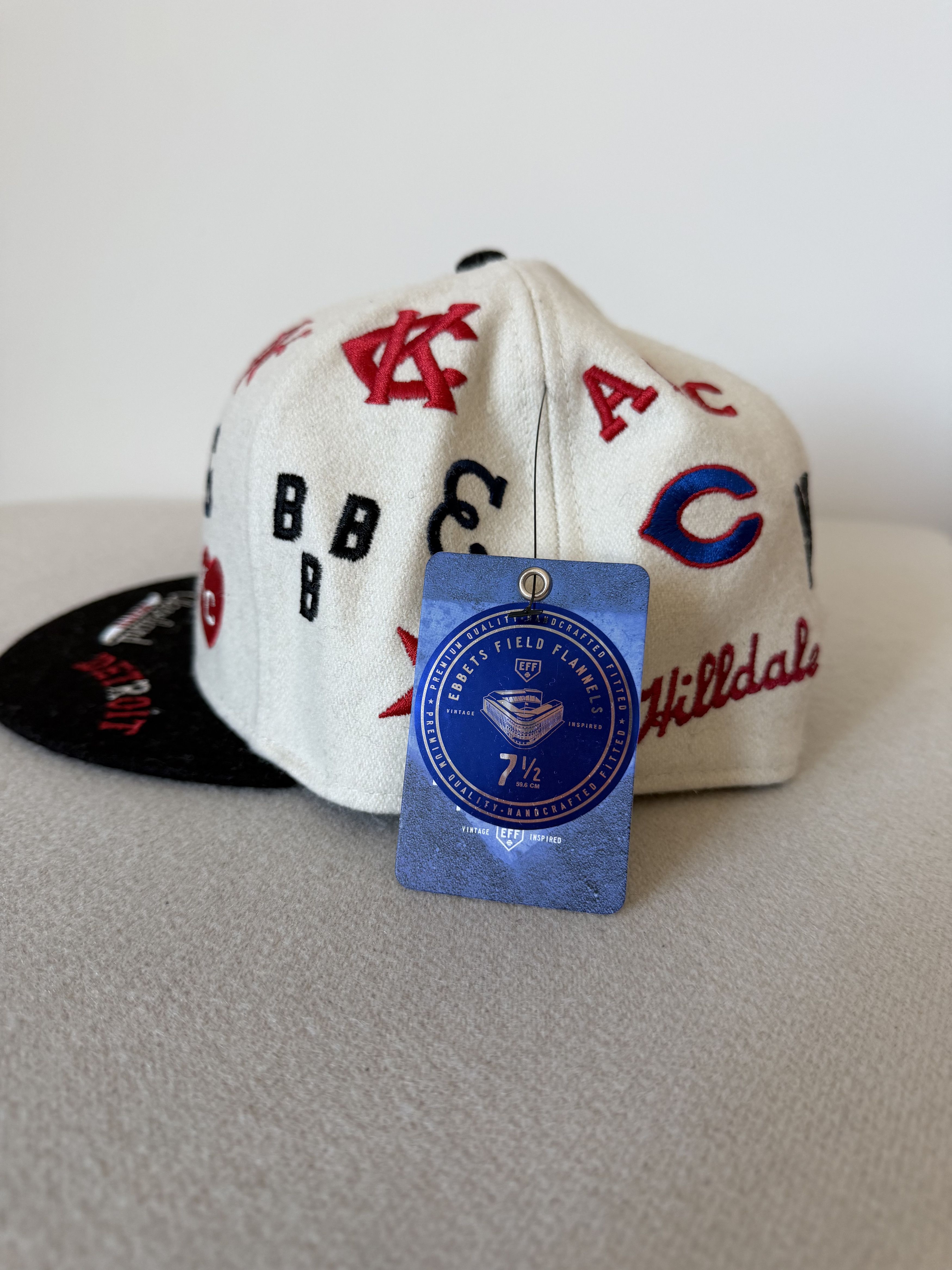 Ebbets Field Flannels 7 1/2 Ebbets Field Flannels Negro Leagues Ballpark Fitted Size ONE SIZE - 5 Thumbnail