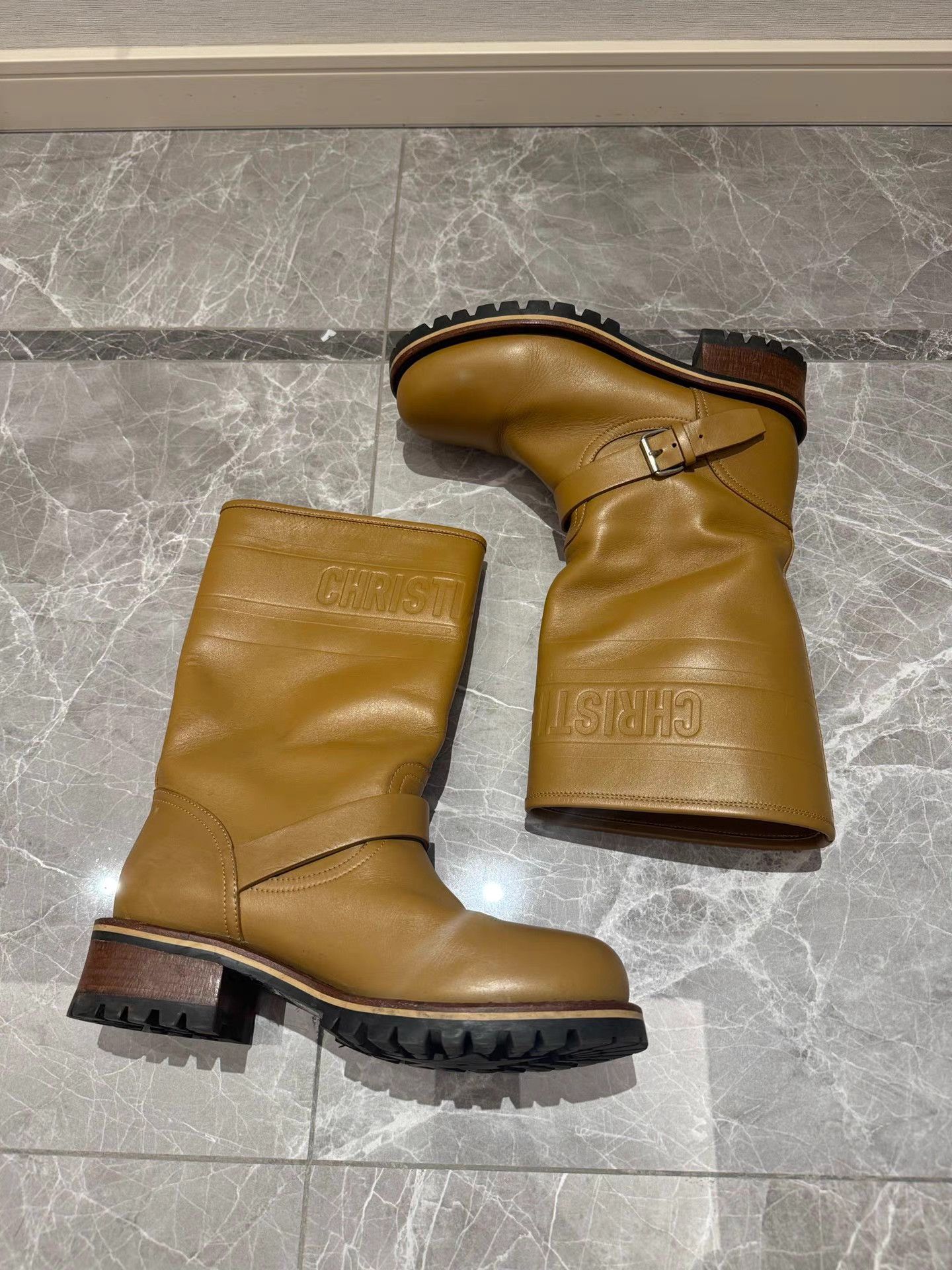 Dior Dior Soft Calfskin Mid-Calf Boots K6 Size US 7.5 / IT 37.5 - 6 Thumbnail
