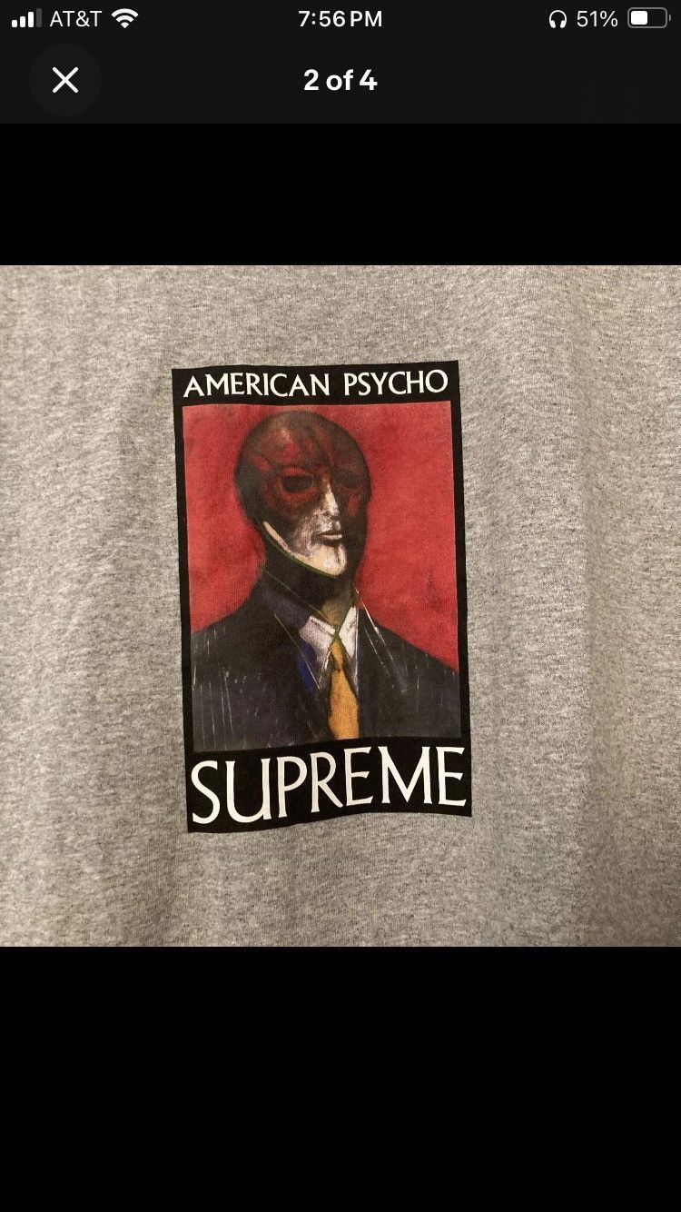 Supreme Supreme American psycho size large short sleeve t shirt Size US L / EU 52-54 / 3 - 2 Thumbnail