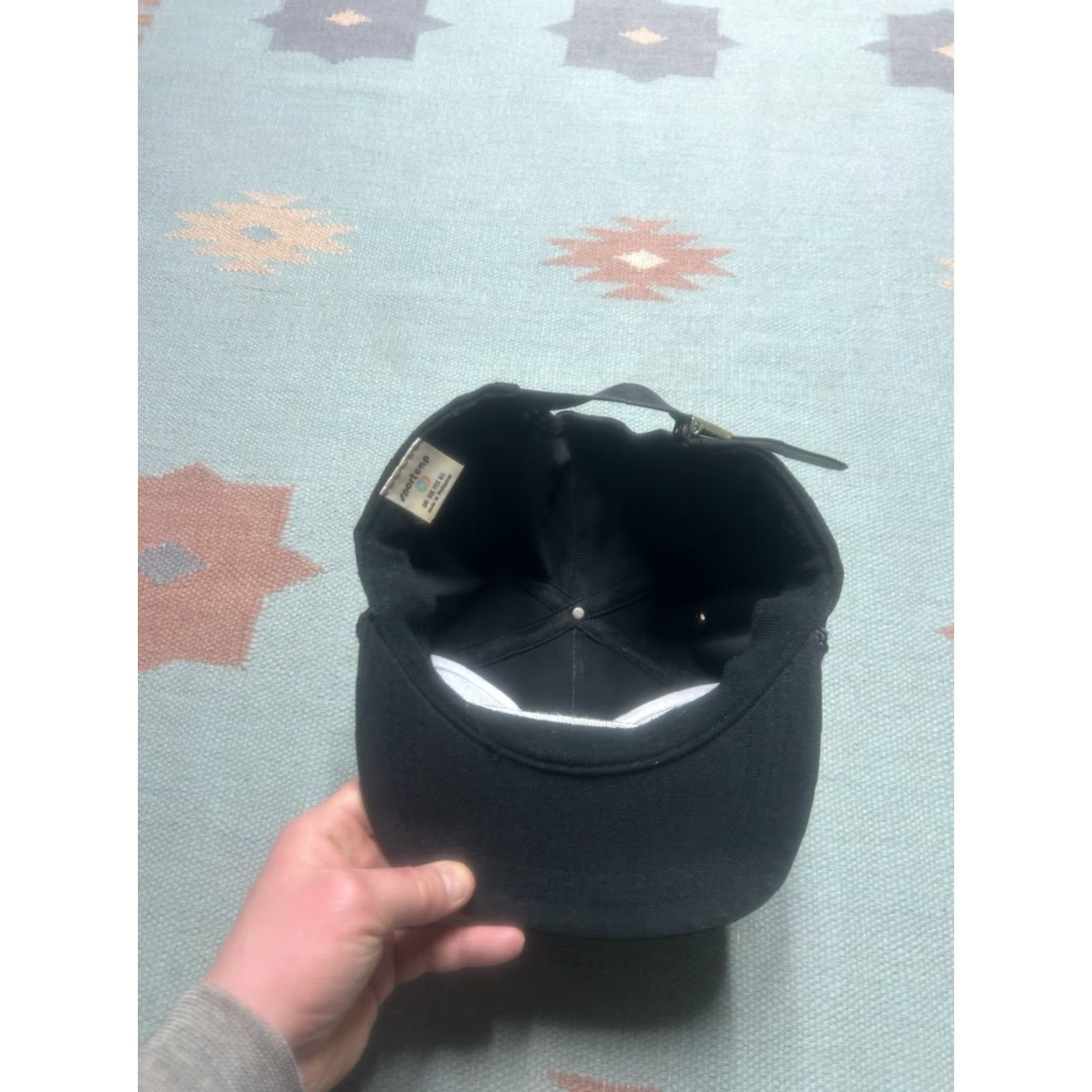 GAS VINTAGE Pacific Strapback Hat Cap Pride Gas Embroidered Adjustable Black Fuel Men Size ONE SIZE - 5 Thumbnail