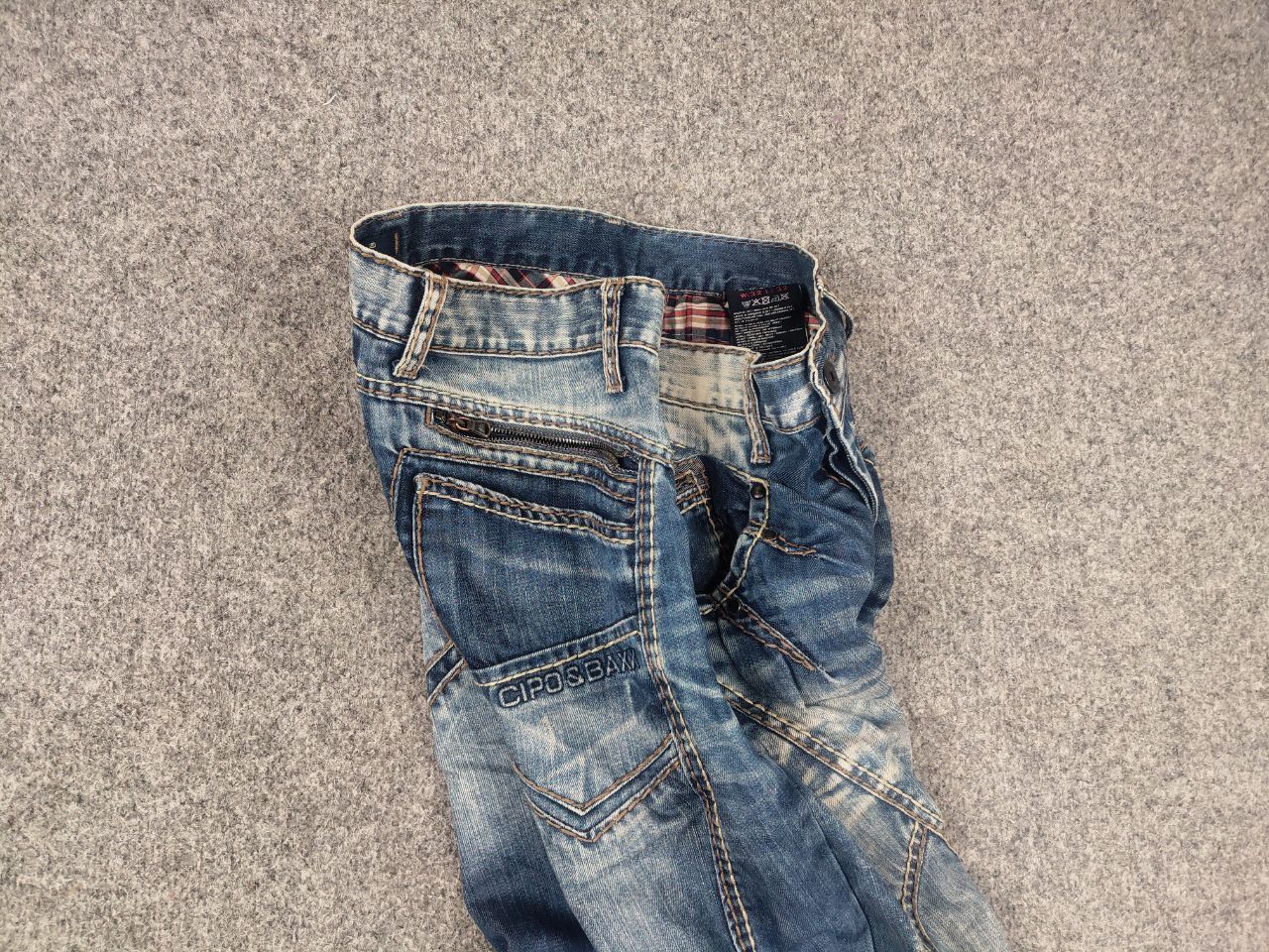 Japanese Brand Vintage Cipo Baxx Japan Y2k Style if six was nine Zip Jeans Size US 32 / EU 48 - 3 Thumbnail