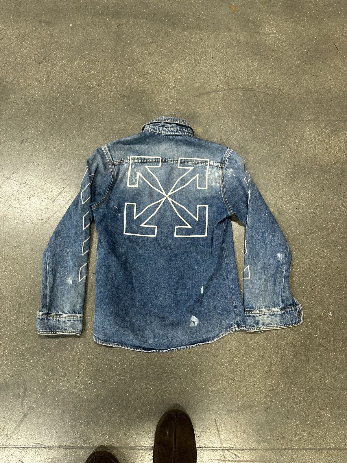 Off-White Off White Diag Outline Denim Jacket Blue Size US S / EU 44-46 / 1 - 2 Thumbnail