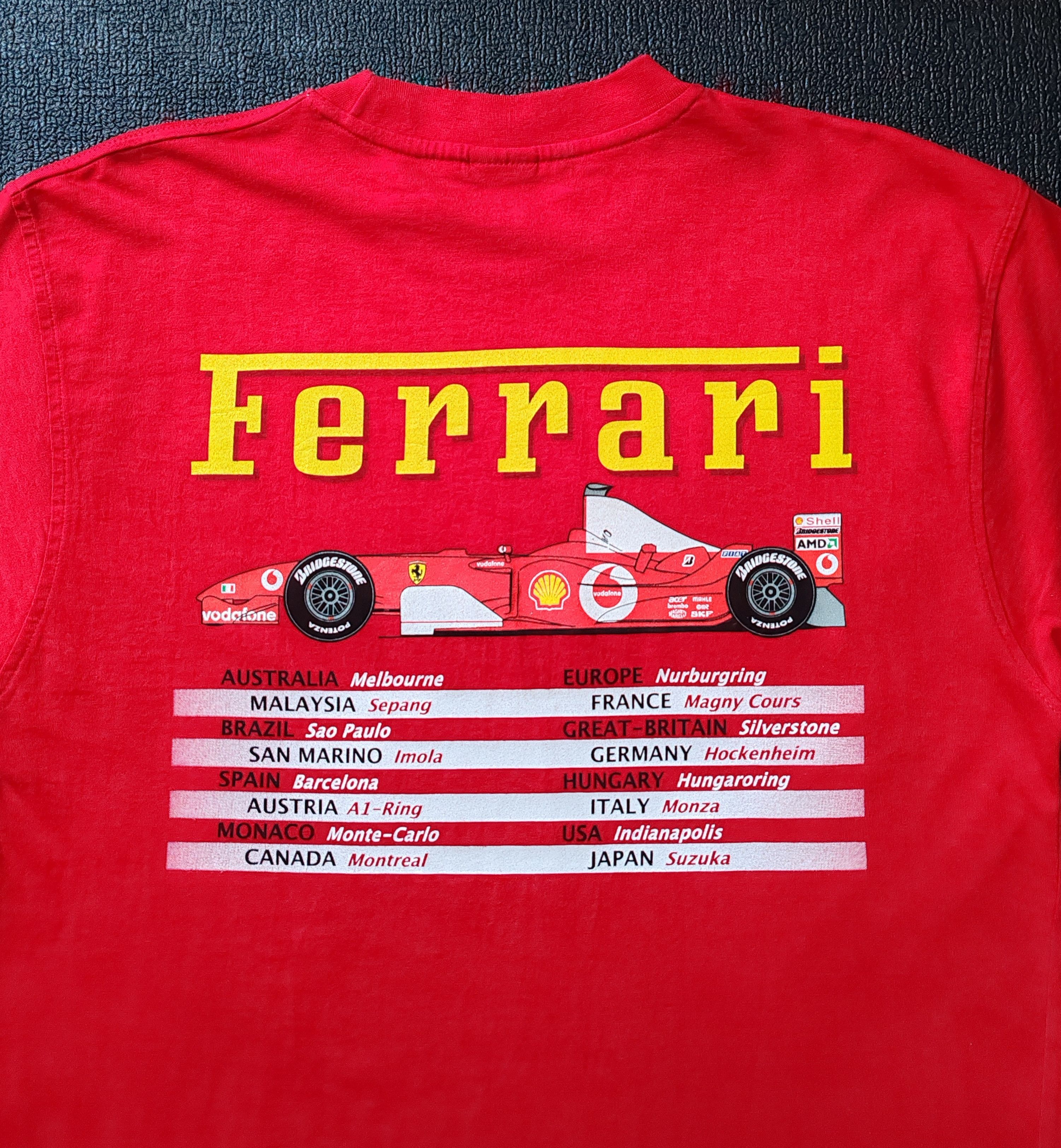 Ferrari Vintage FERRARI 2002 F1 Grand Prix T Shirt size Medium Size US M / EU 48-50 / 2 - 4 Thumbnail