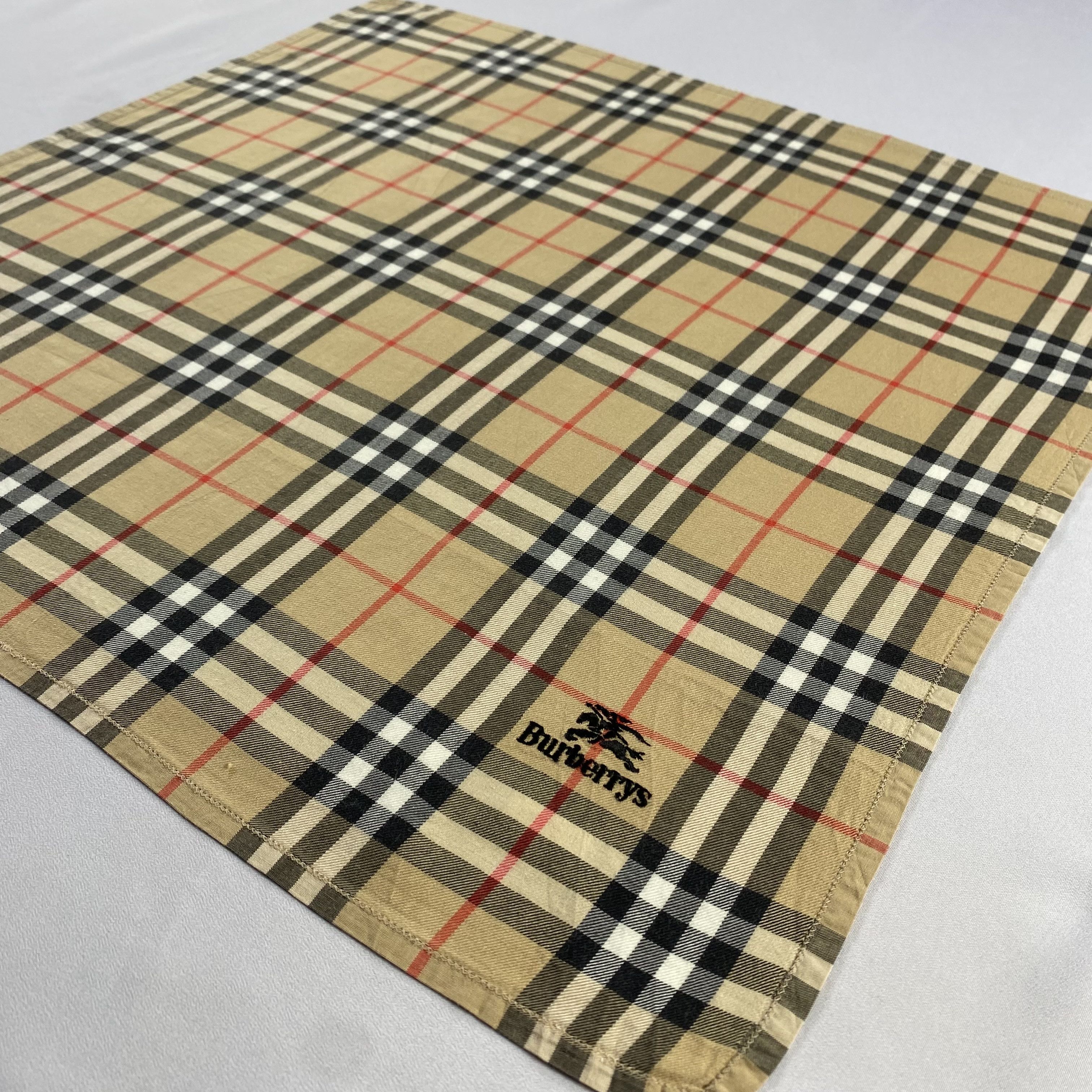 Burberry × Vintage Burberry Handkerchief / Neckerchief / Bandana-P1692 Size ONE SIZE - 2 Thumbnail