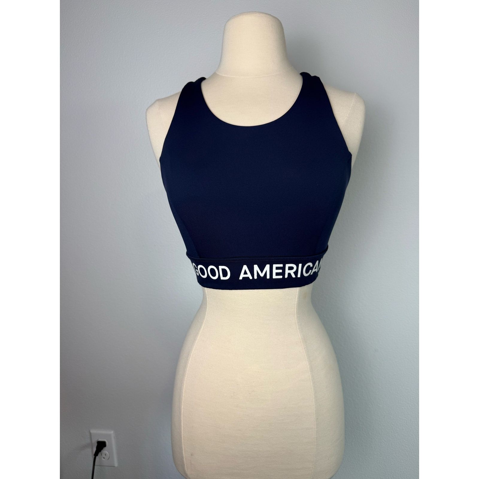 Good American Good American Sports Bra, Navy Blue, Sz M Size M / US 6-8 / IT 42-44 - 2 Thumbnail