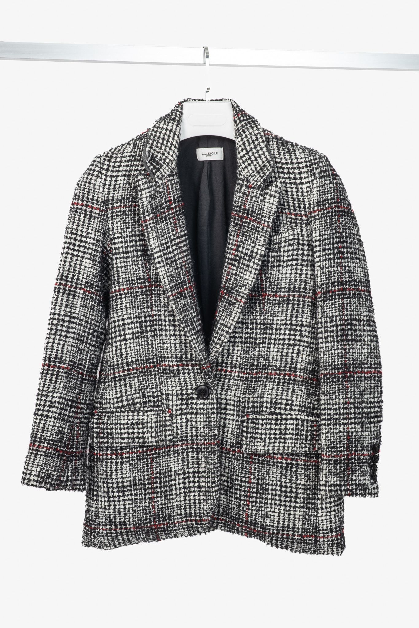 Isabel Marant Etoile Isabel Marant Etoile Ice Plaid Wool Tweed Blazer Size S / US 4 / IT 40 - 1 Thumbnail